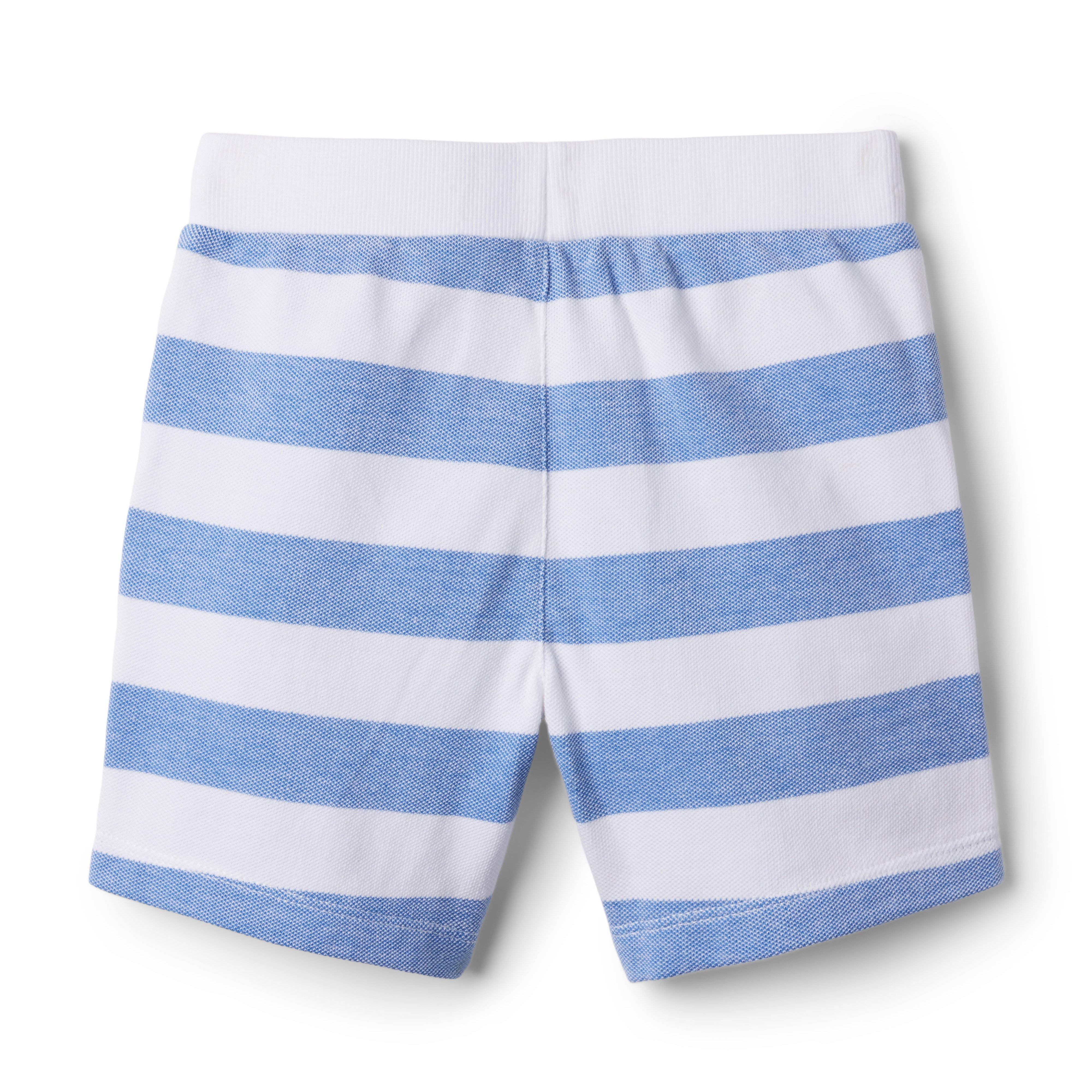 Striped Pique Pull-On Short image number 1