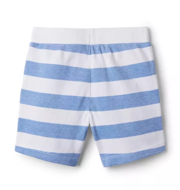 Striped Pique Pull-On Short image number 1