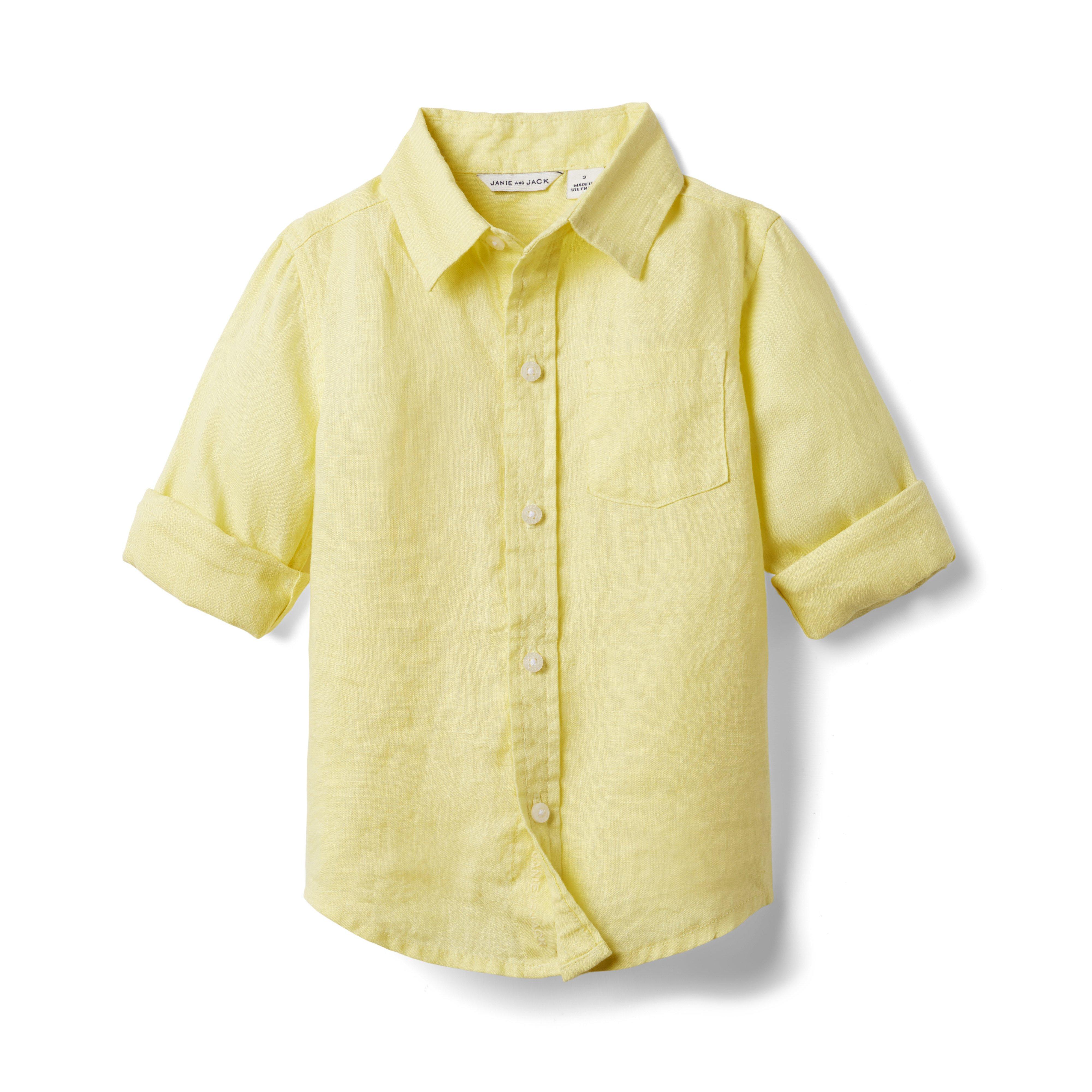 Linen Roll-Cuff Shirt image number 0