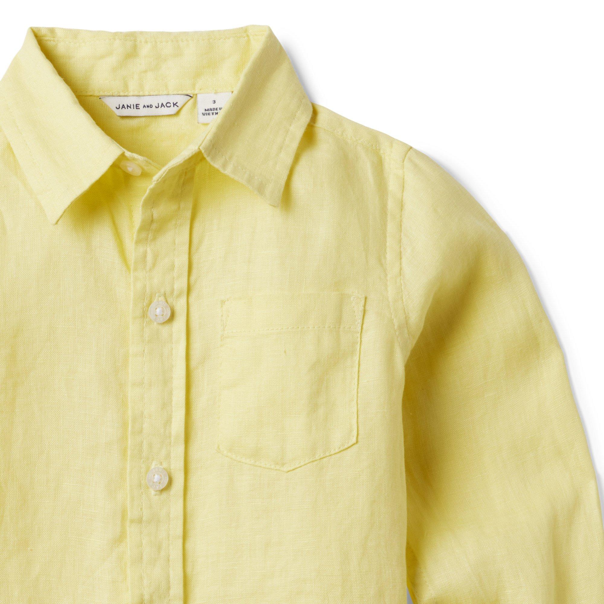 Linen Roll-Cuff Shirt image number 3