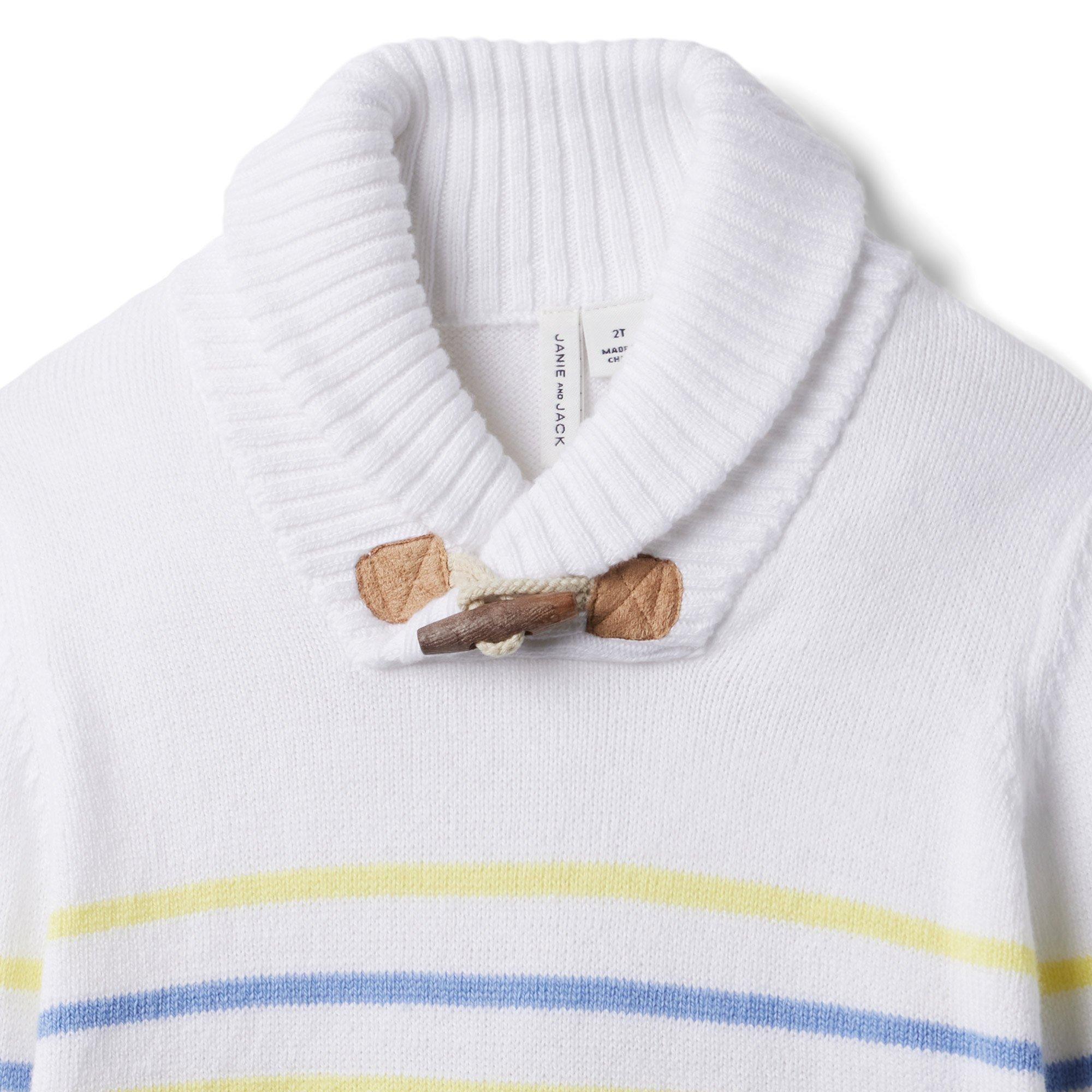 Striped Shawl Collar Sweater image number 2