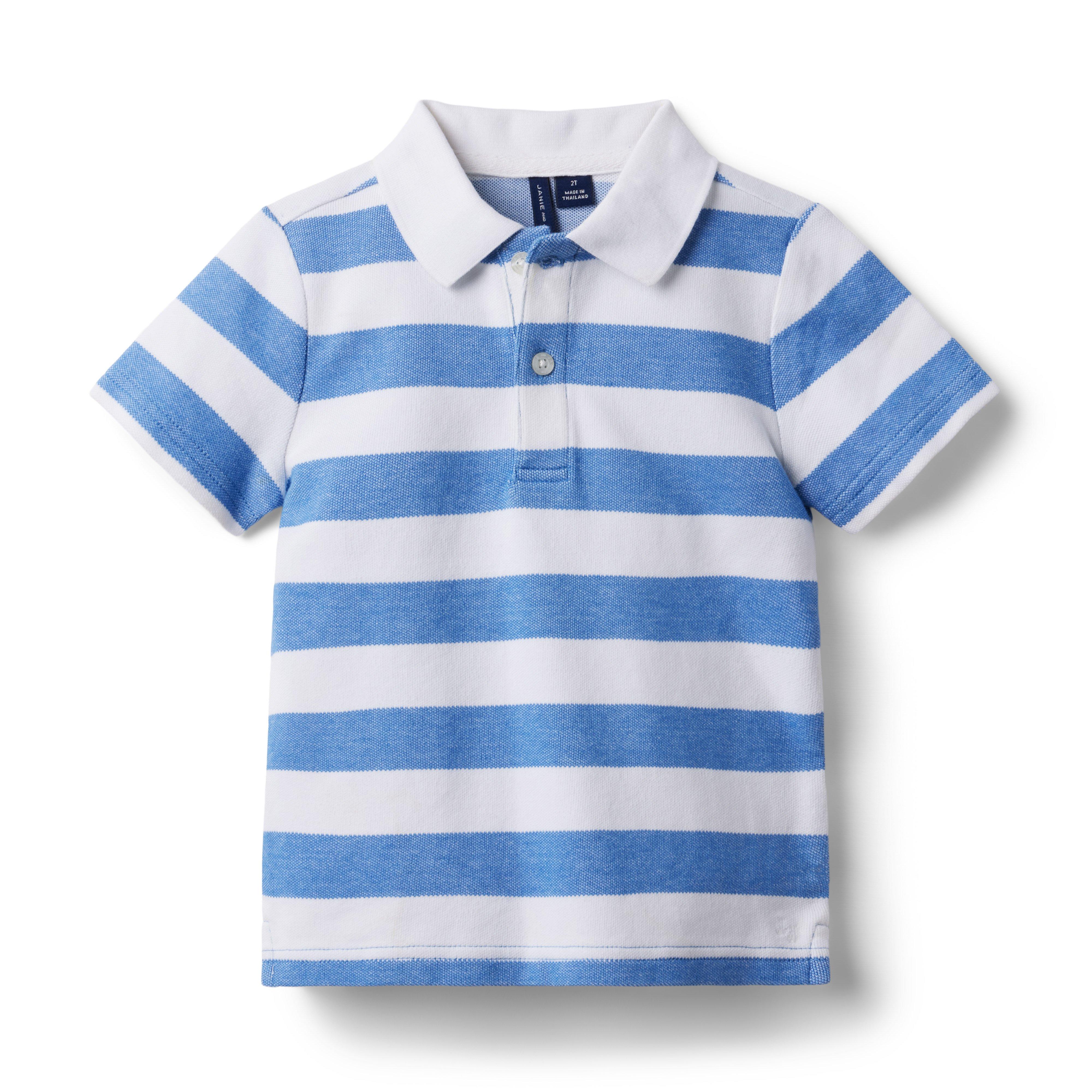 Striped Pique Polo image number 0