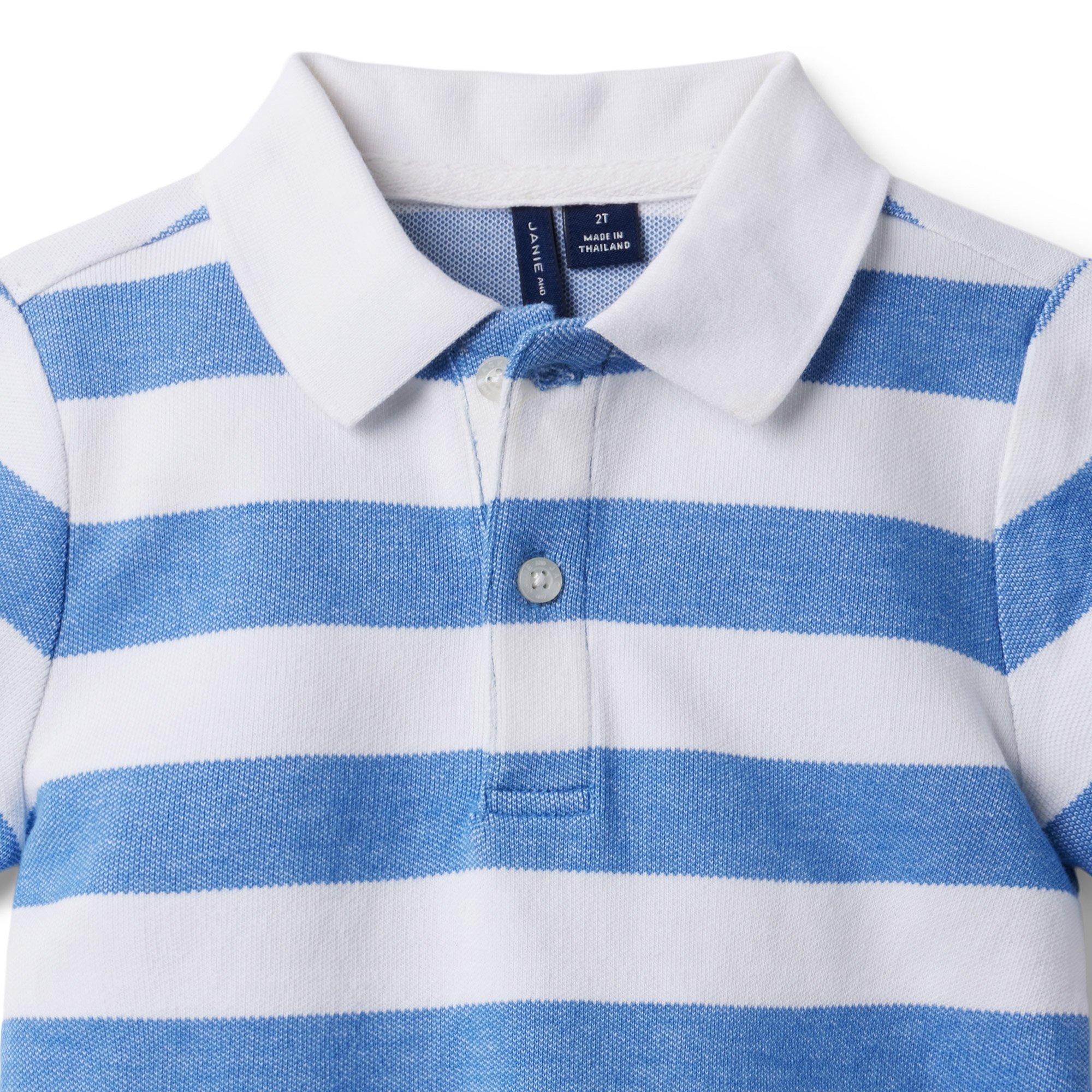 Striped Pique Polo image number 1