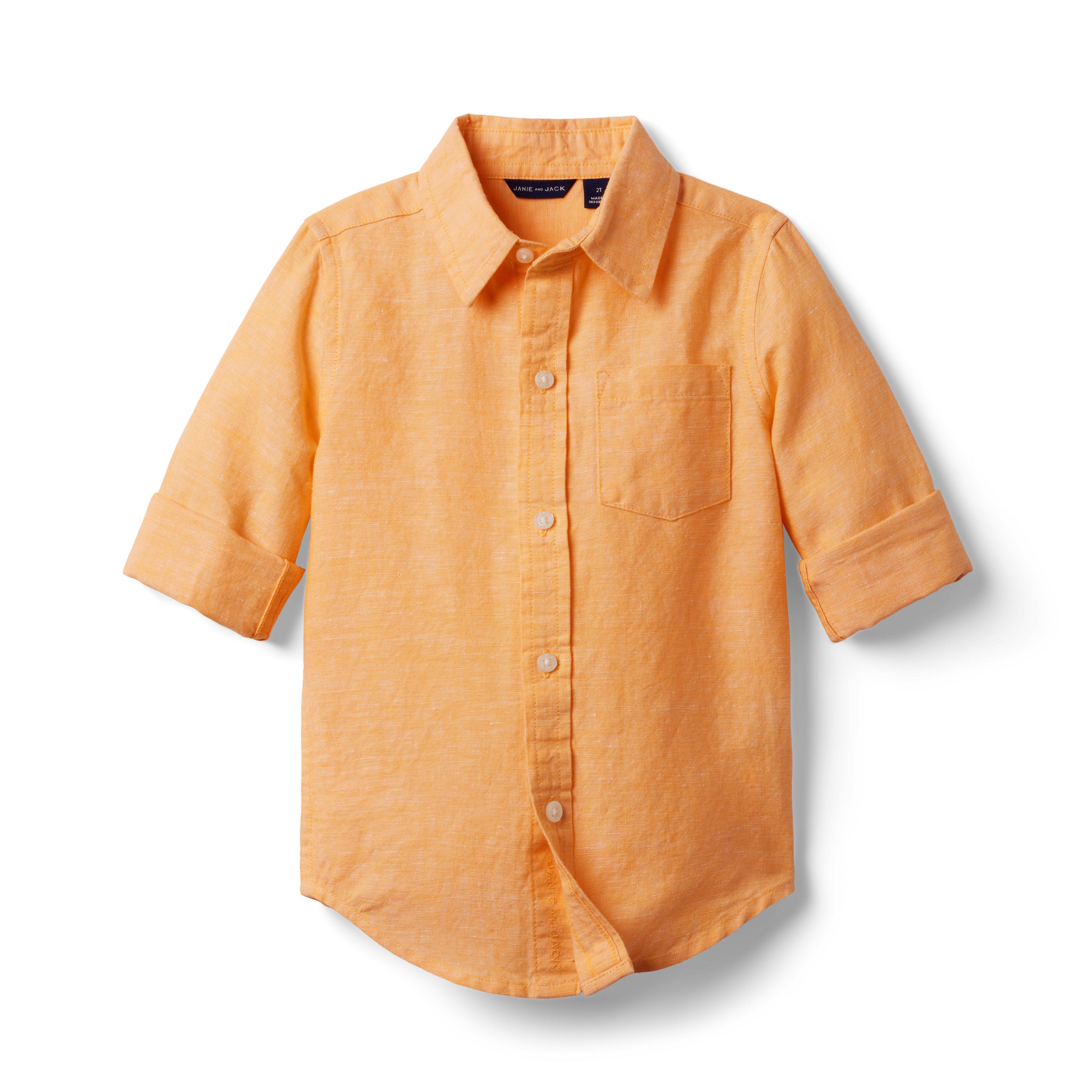 Linen Roll-Cuff Shirt image number 0