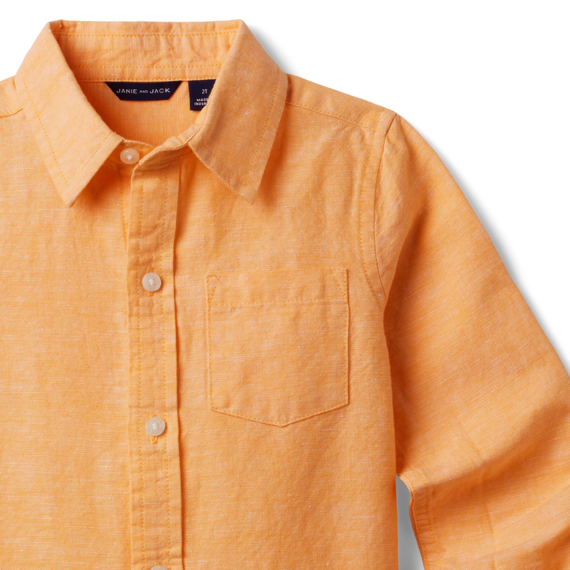 Linen Roll-Cuff Shirt image number 3