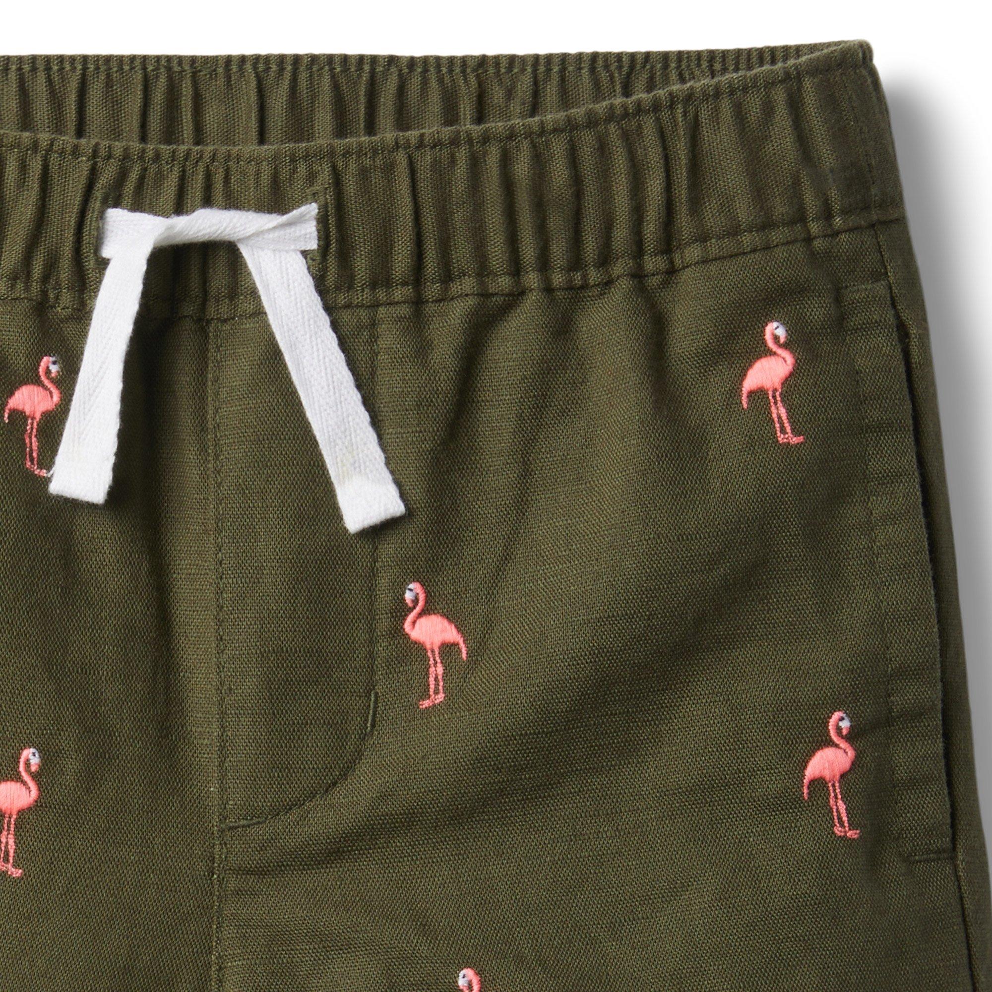 Flamingo Linen Pull-On Short image number 2