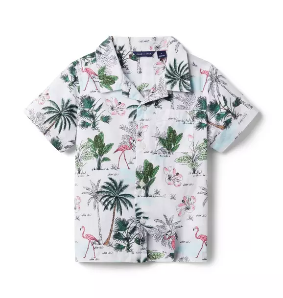 Tropical Poplin Cabana Shirt