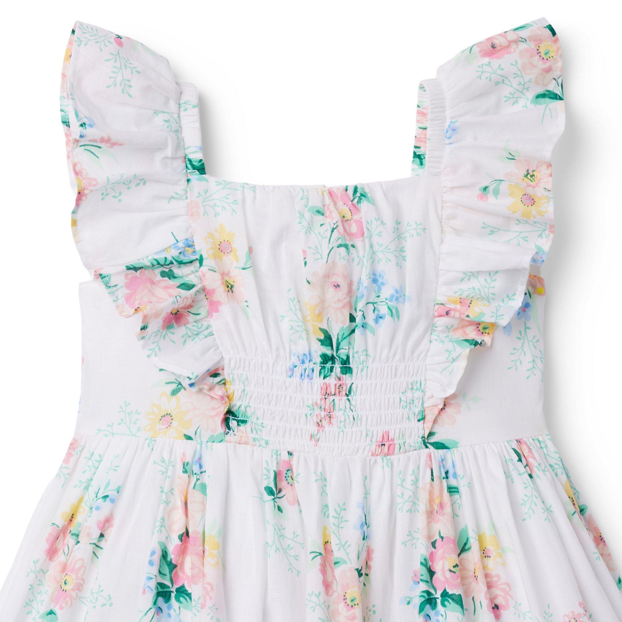 Floral Smocked Ruffle Dress image number 3