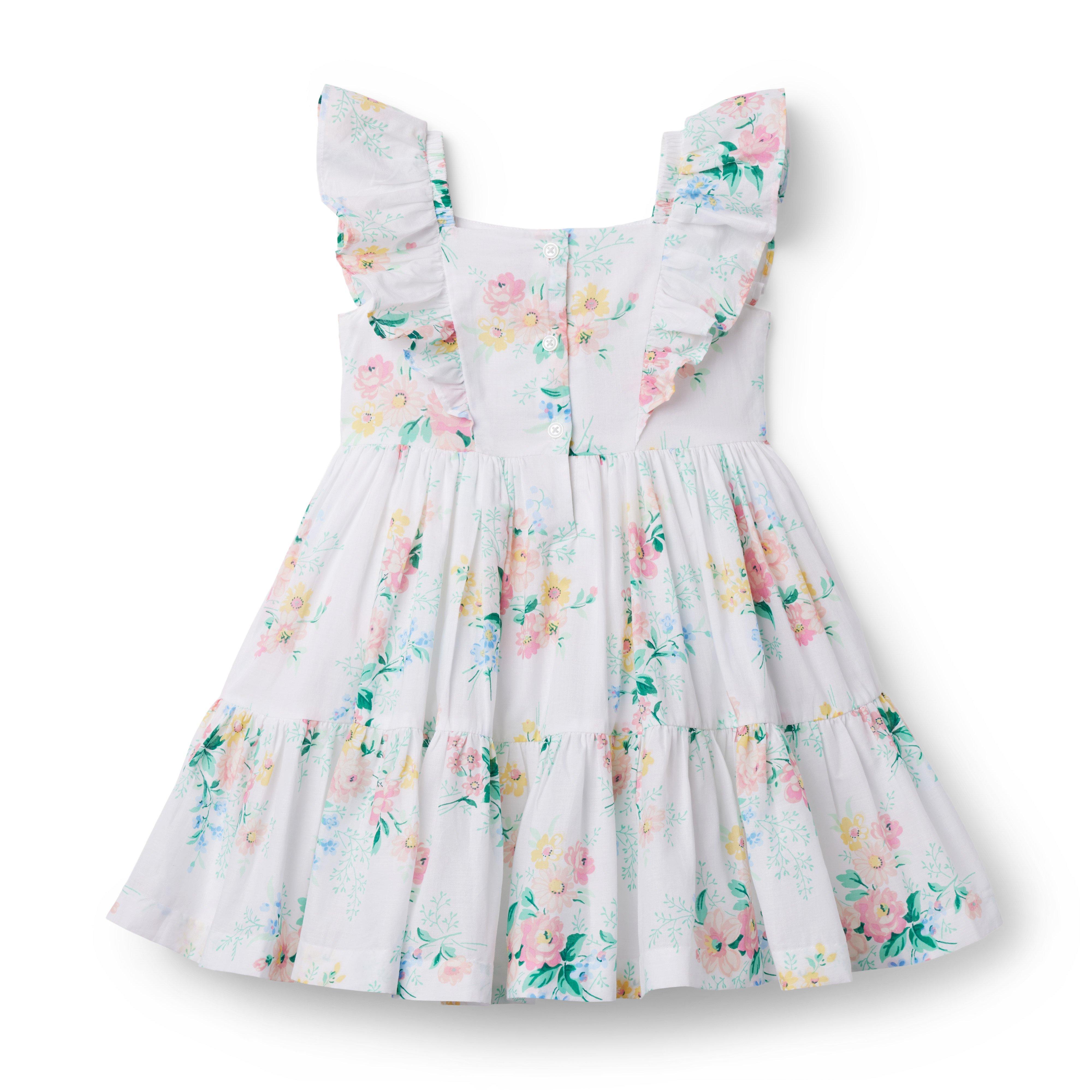 Floral Smocked Ruffle Dress image number 2