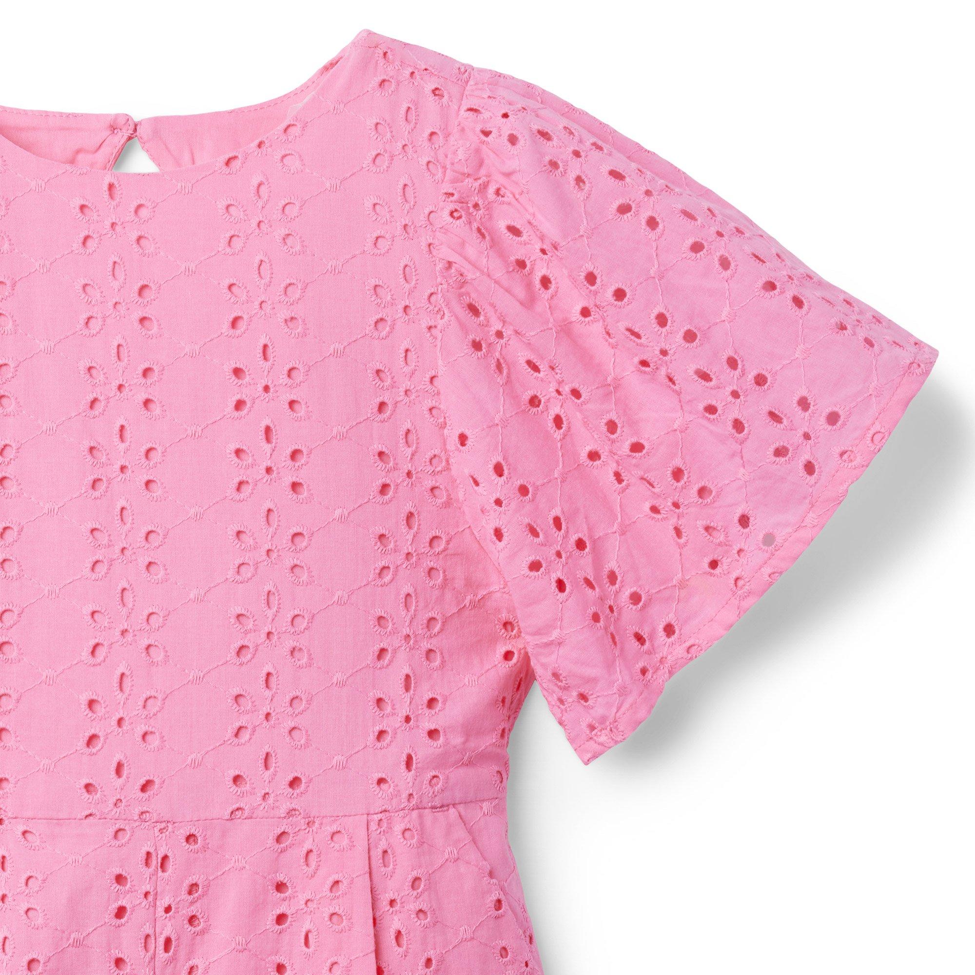 Eyelet Flutter Sleeve Romper image number 3