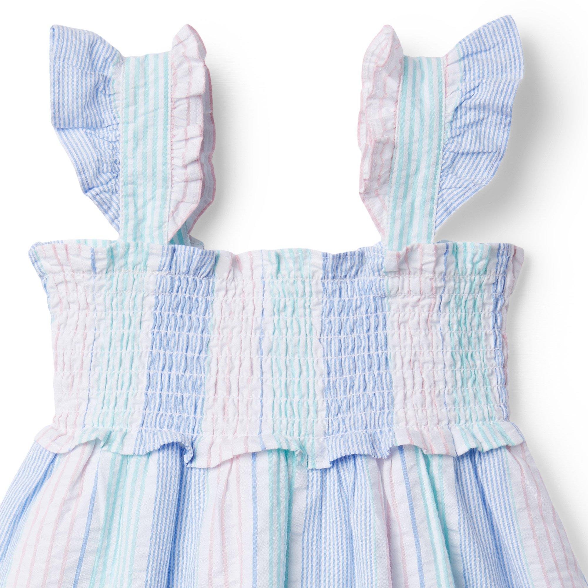 The Emily Seersucker Smocked Sundress image number 4