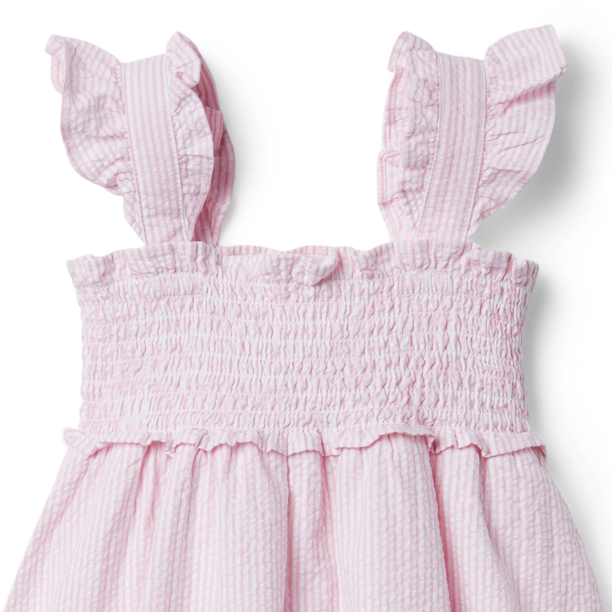 The Emily Seersucker Smocked Sundress image number 3