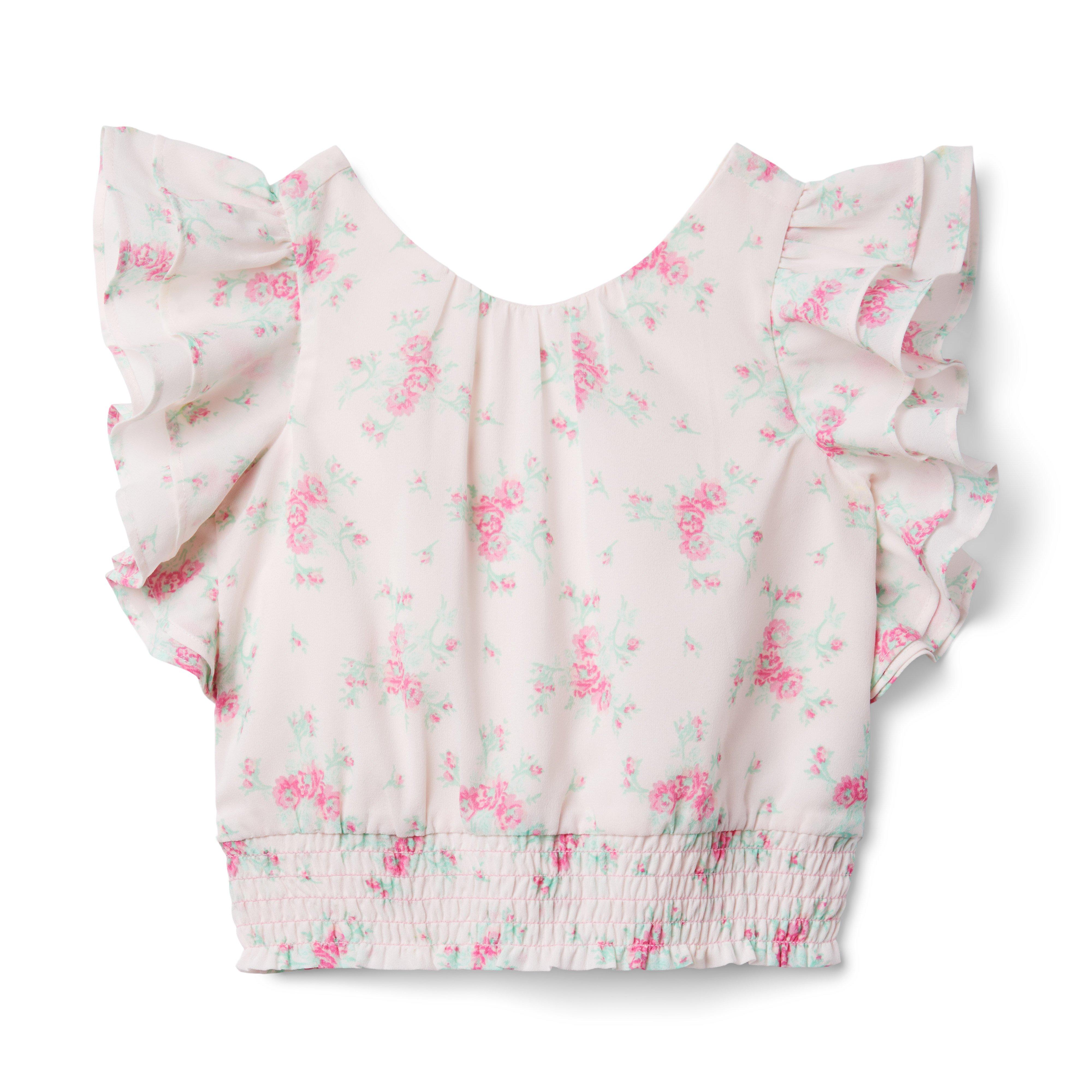 Floral Ruffle Sleeve Top image number 0