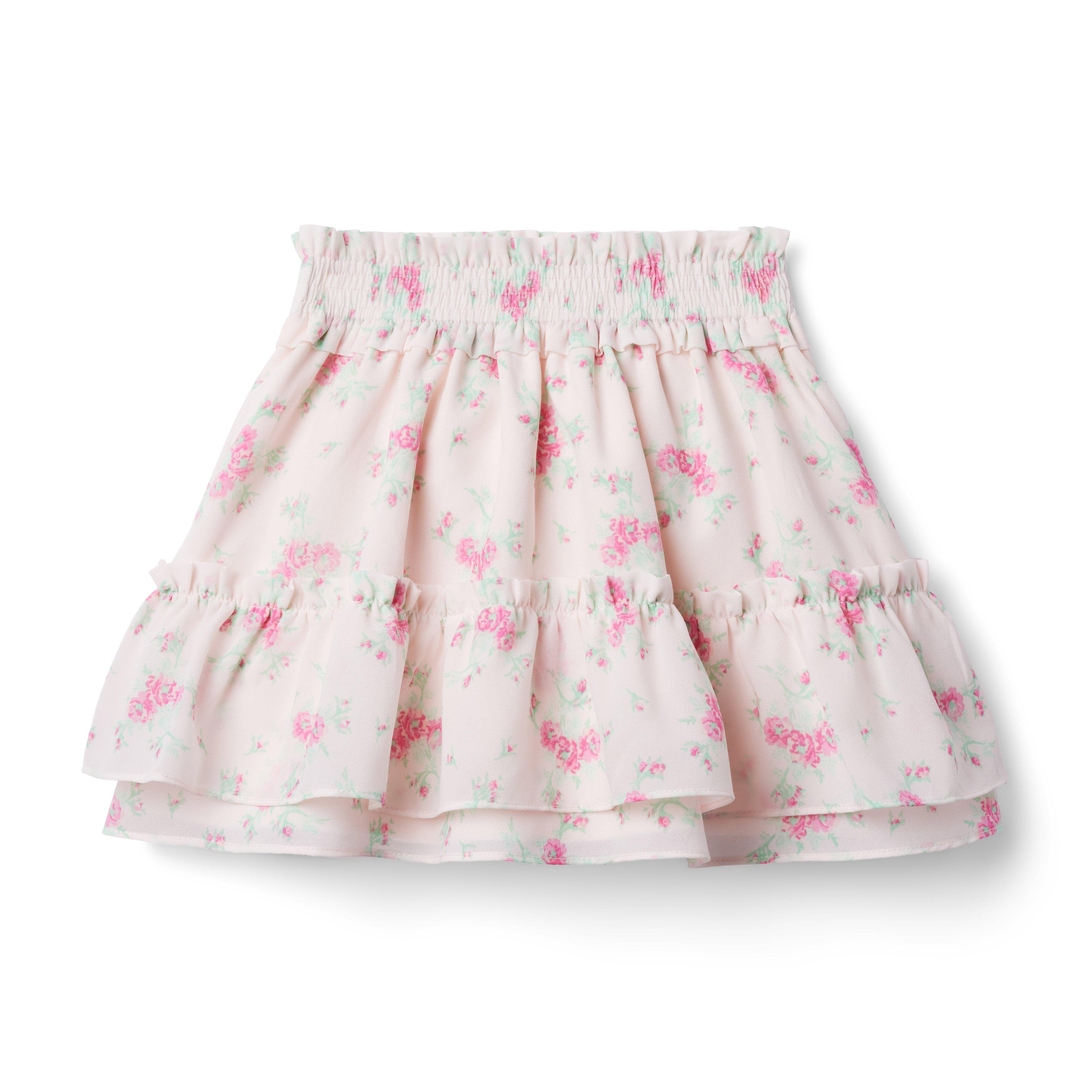 Floral Chiffon Skirt