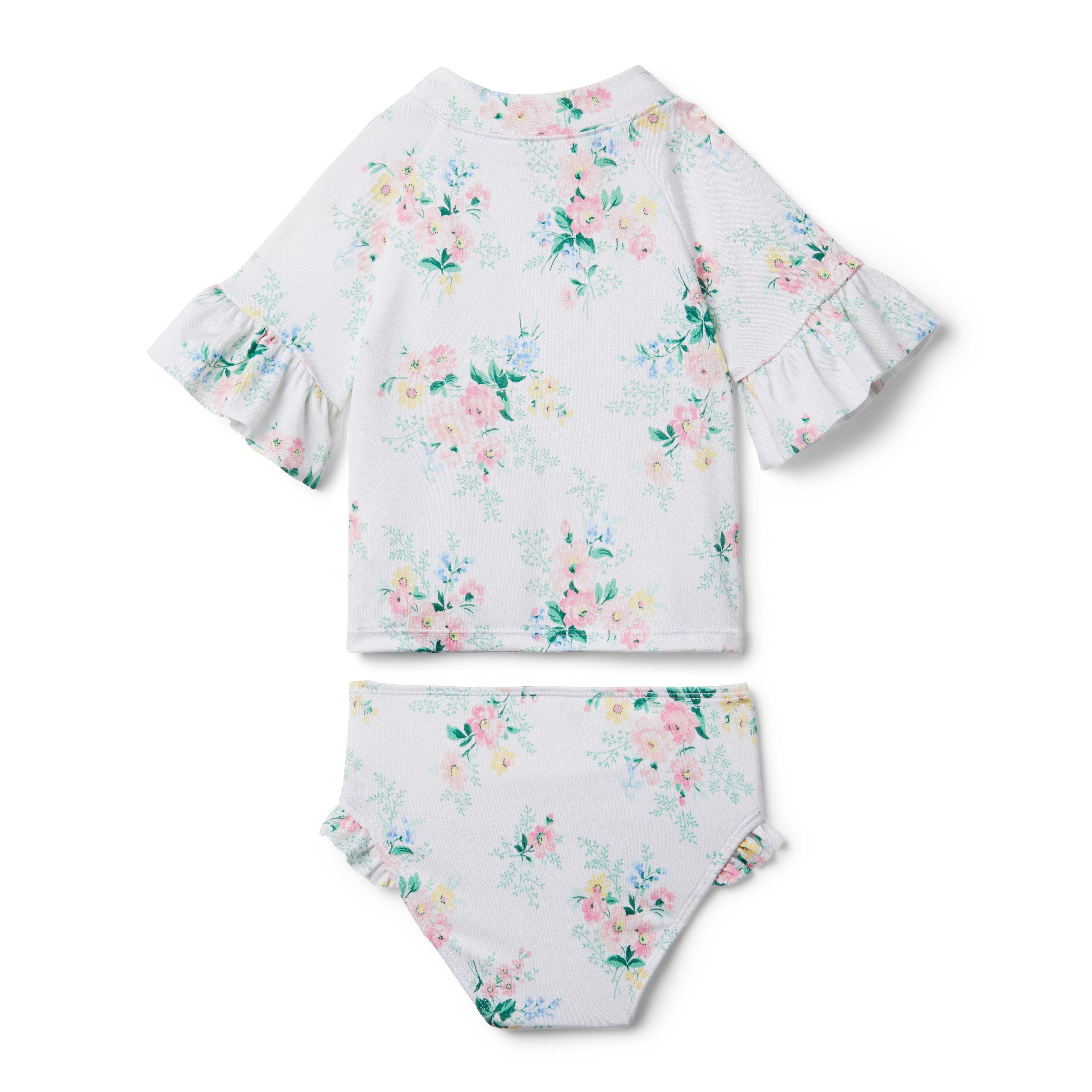 Floral Rash Guard Set image number 1