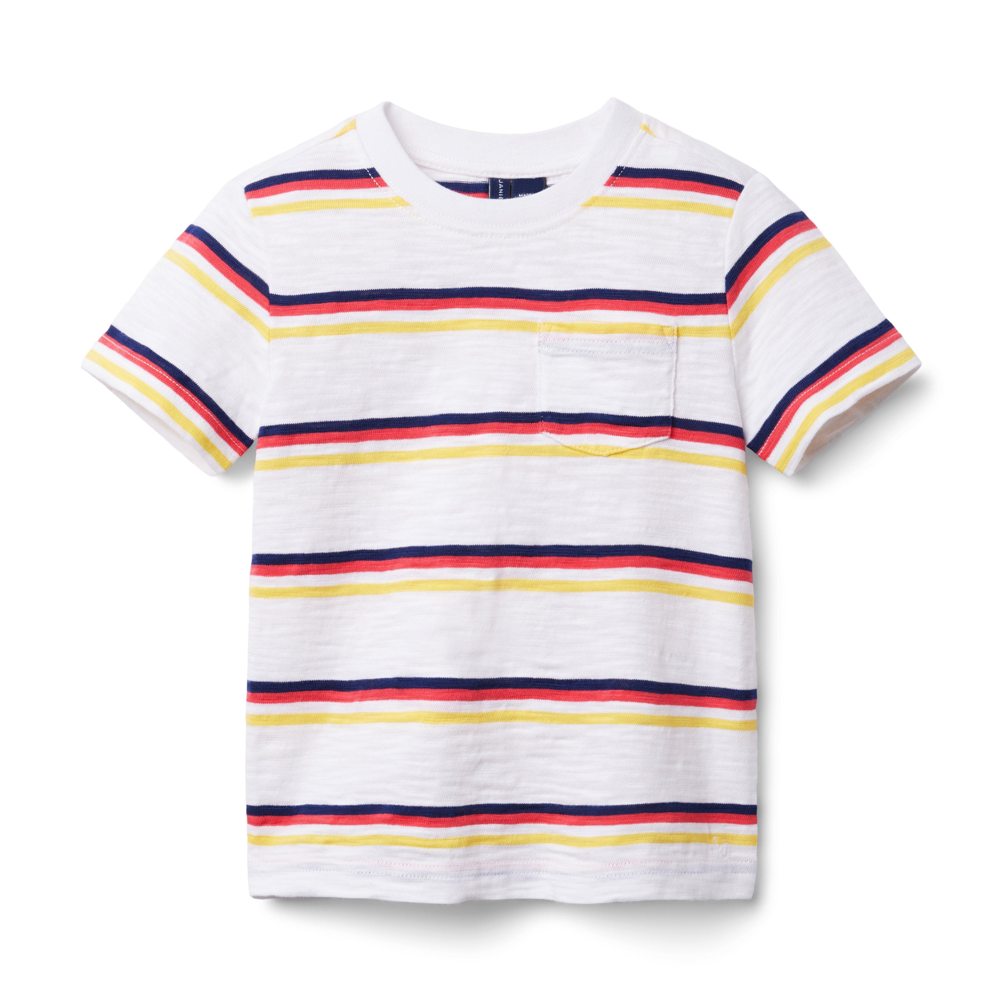 Striped Slub Pocket Tee image number 0