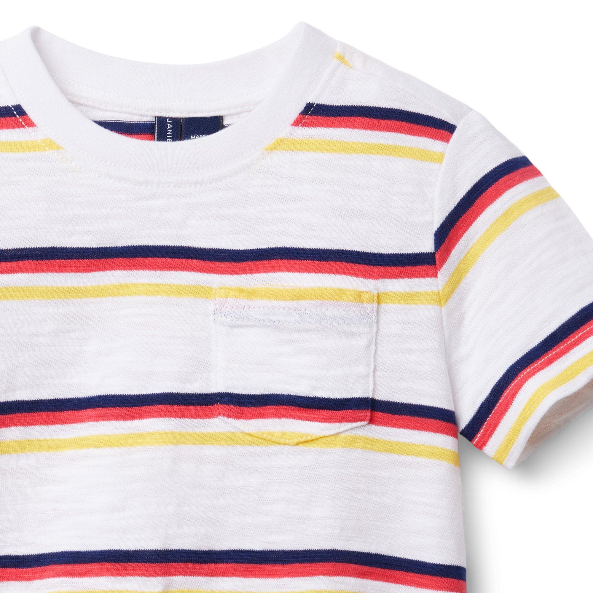Striped Slub Pocket Tee image number 1