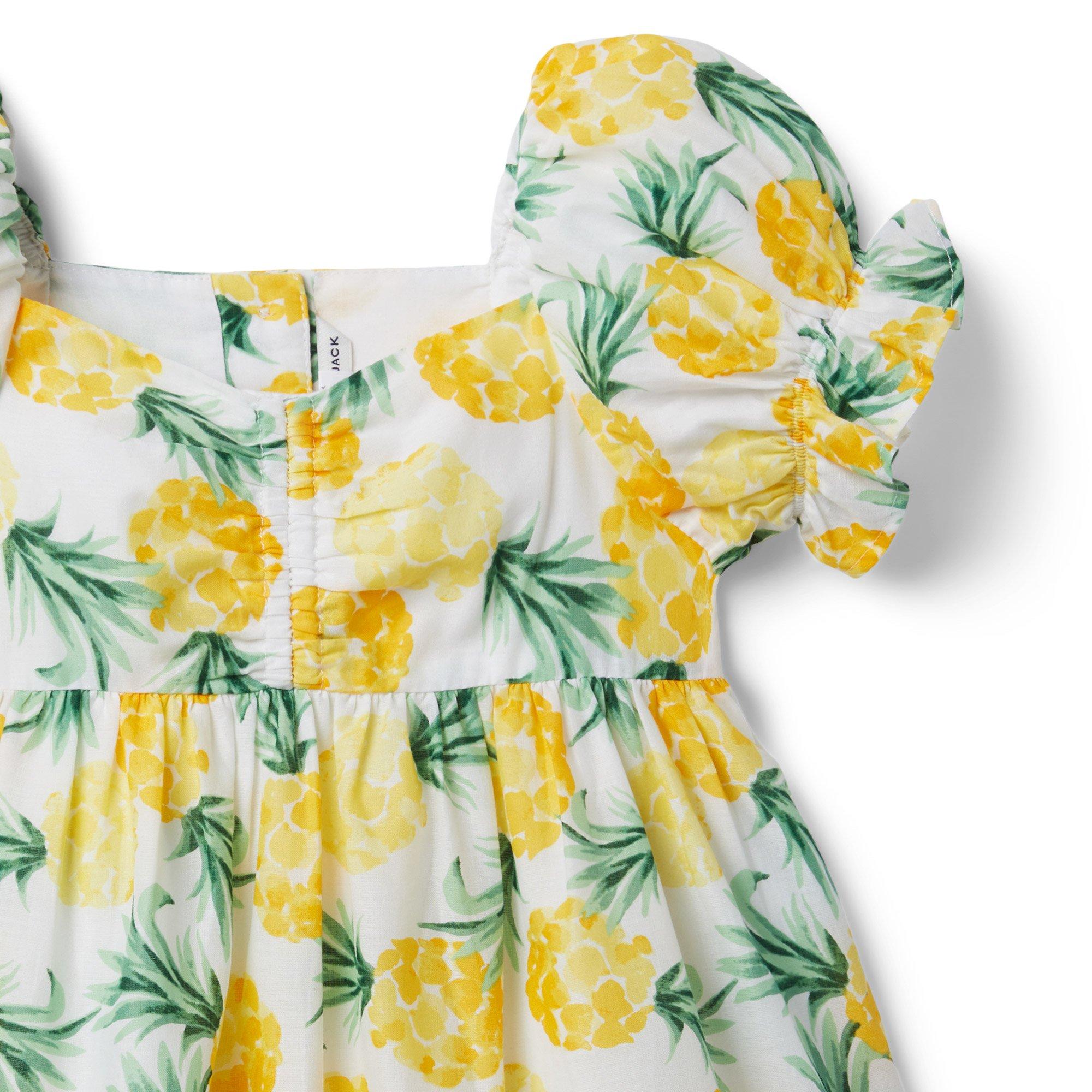 Pineapple Puff Sleeve Dress image number 2