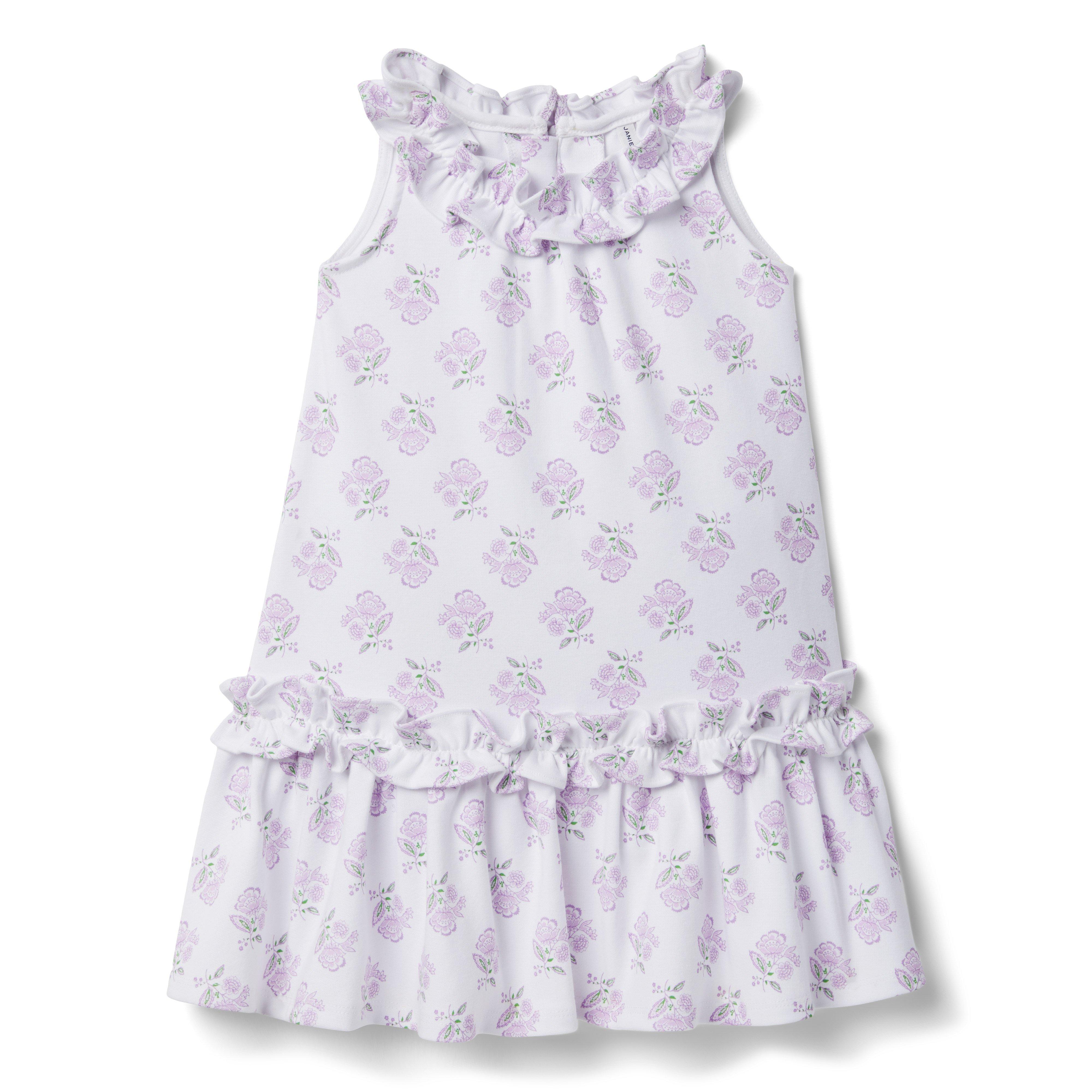 Floral Ruffle Ponte Dress image number 0