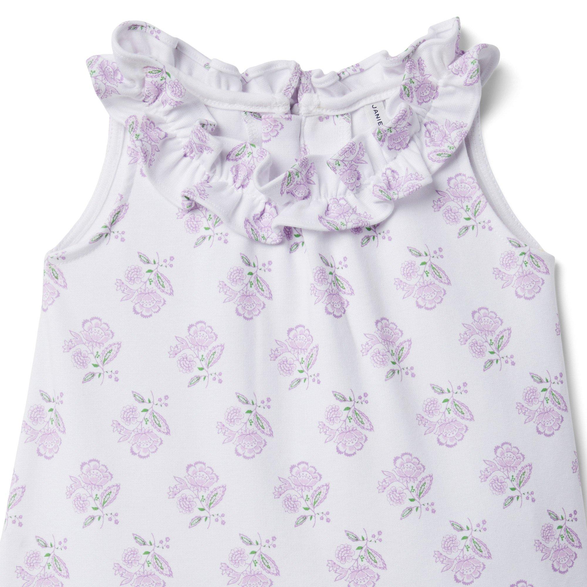 Floral Ruffle Ponte Dress image number 3