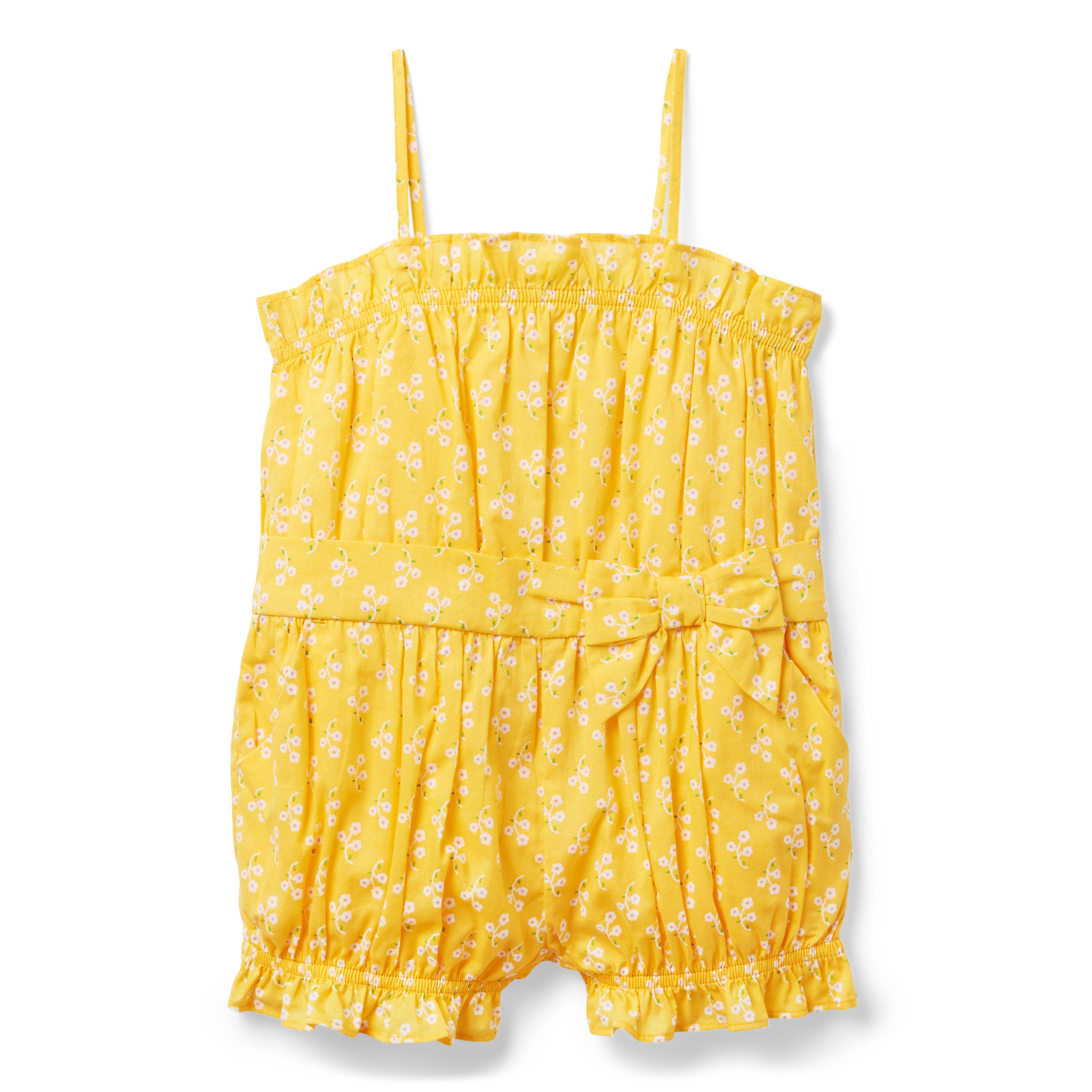 Floral Ruffle Hem Romper image number 0