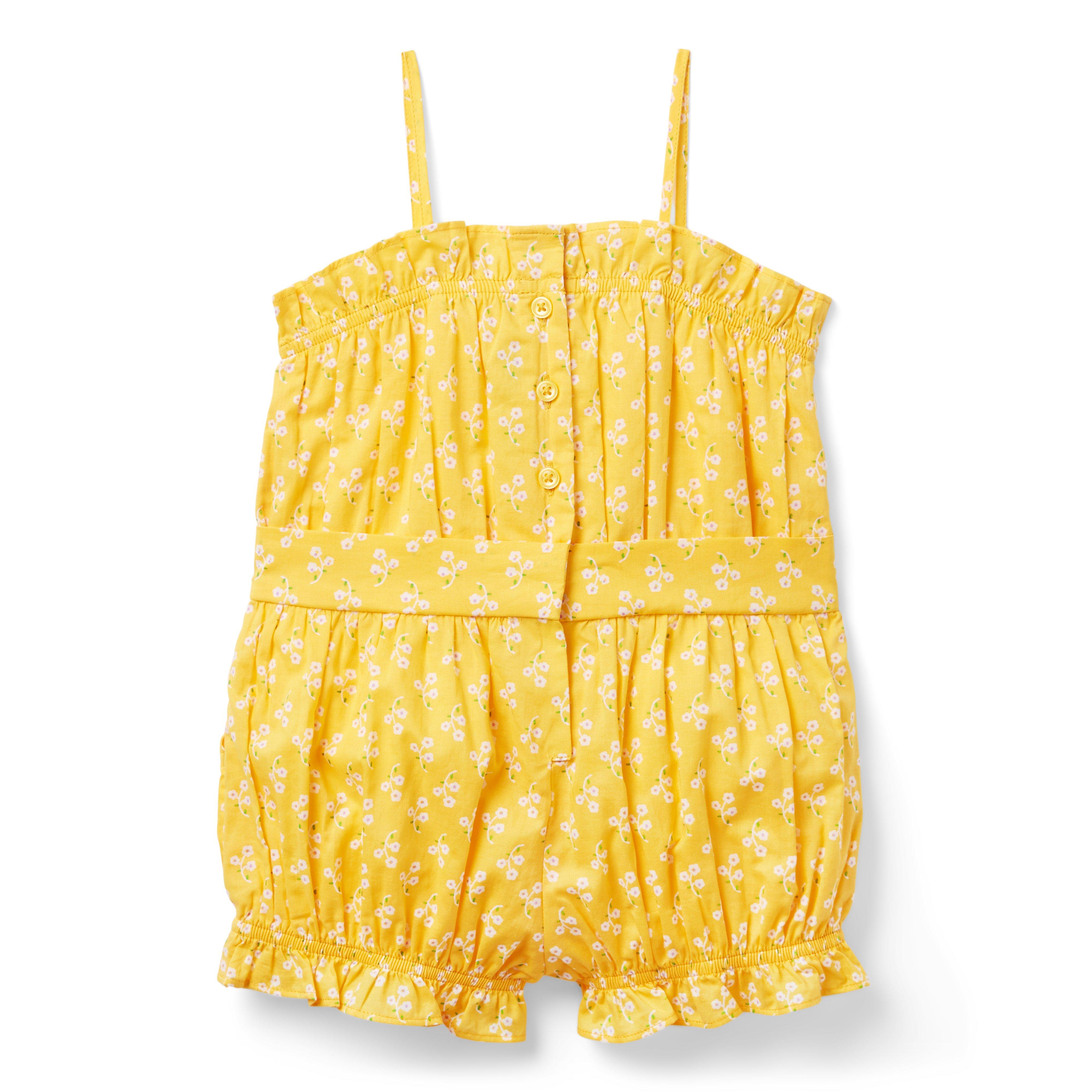Floral Ruffle Hem Romper image number 1