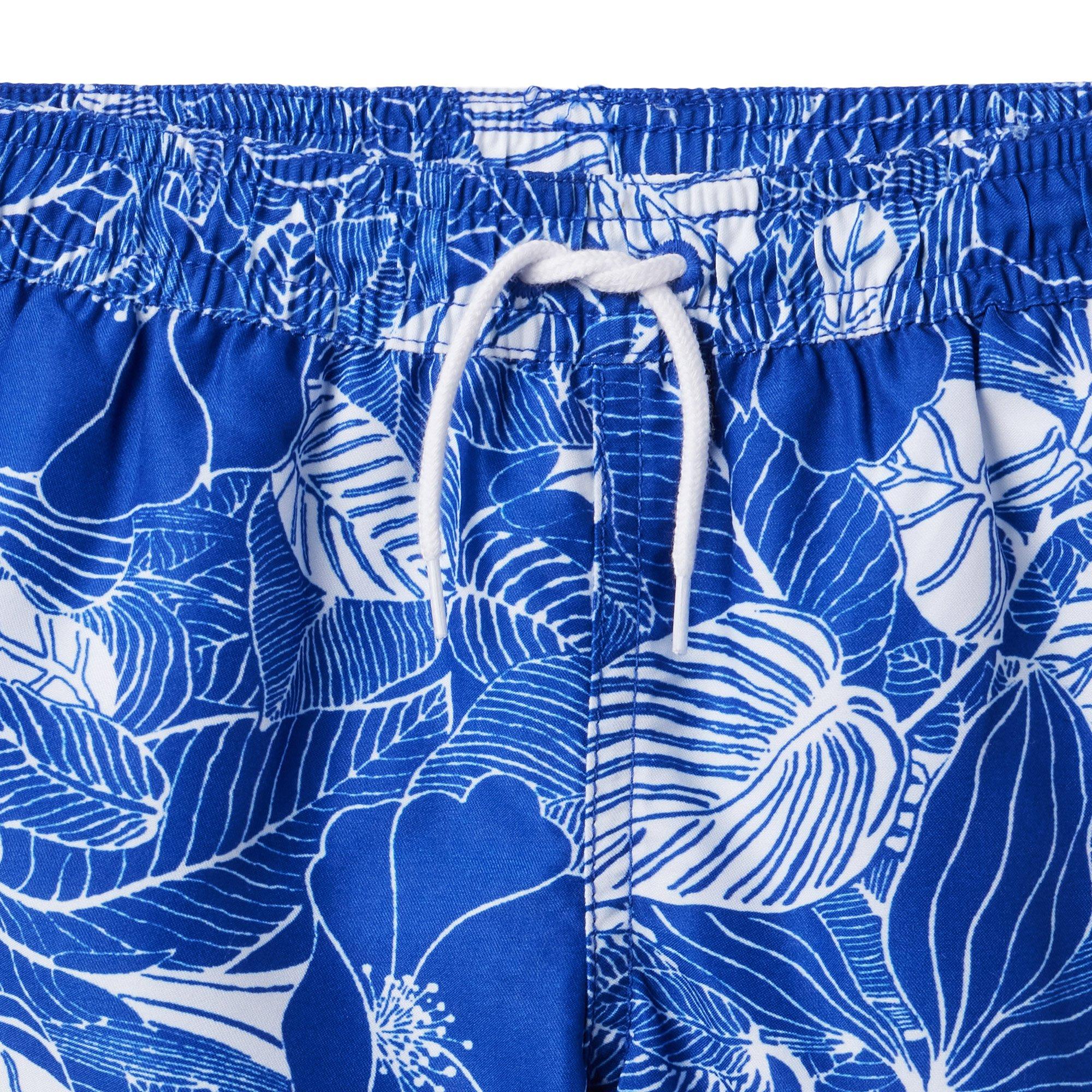 Tropical Leaf Recycled Swim Trunk image number 2