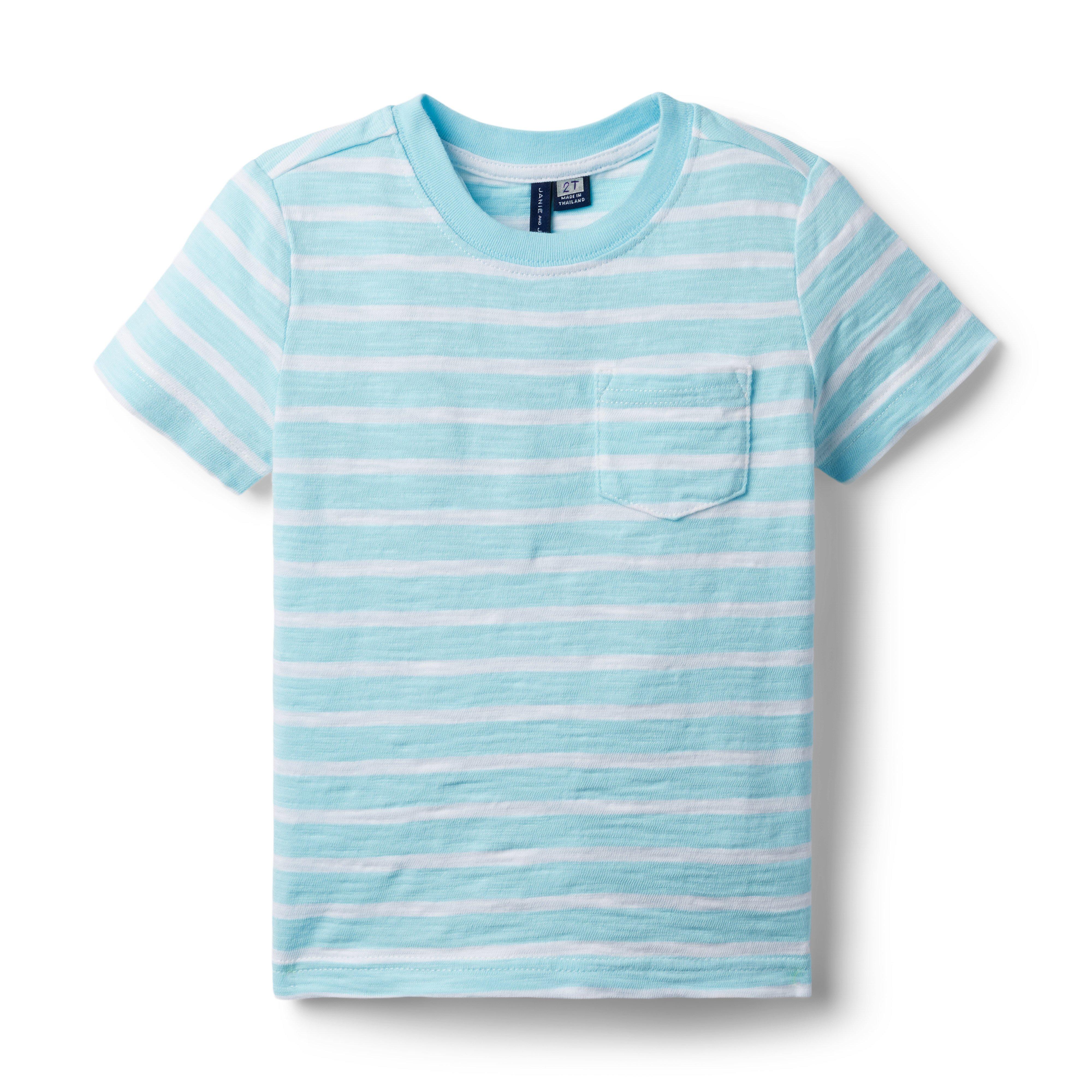 Striped Slub Pocket Tee image number 0