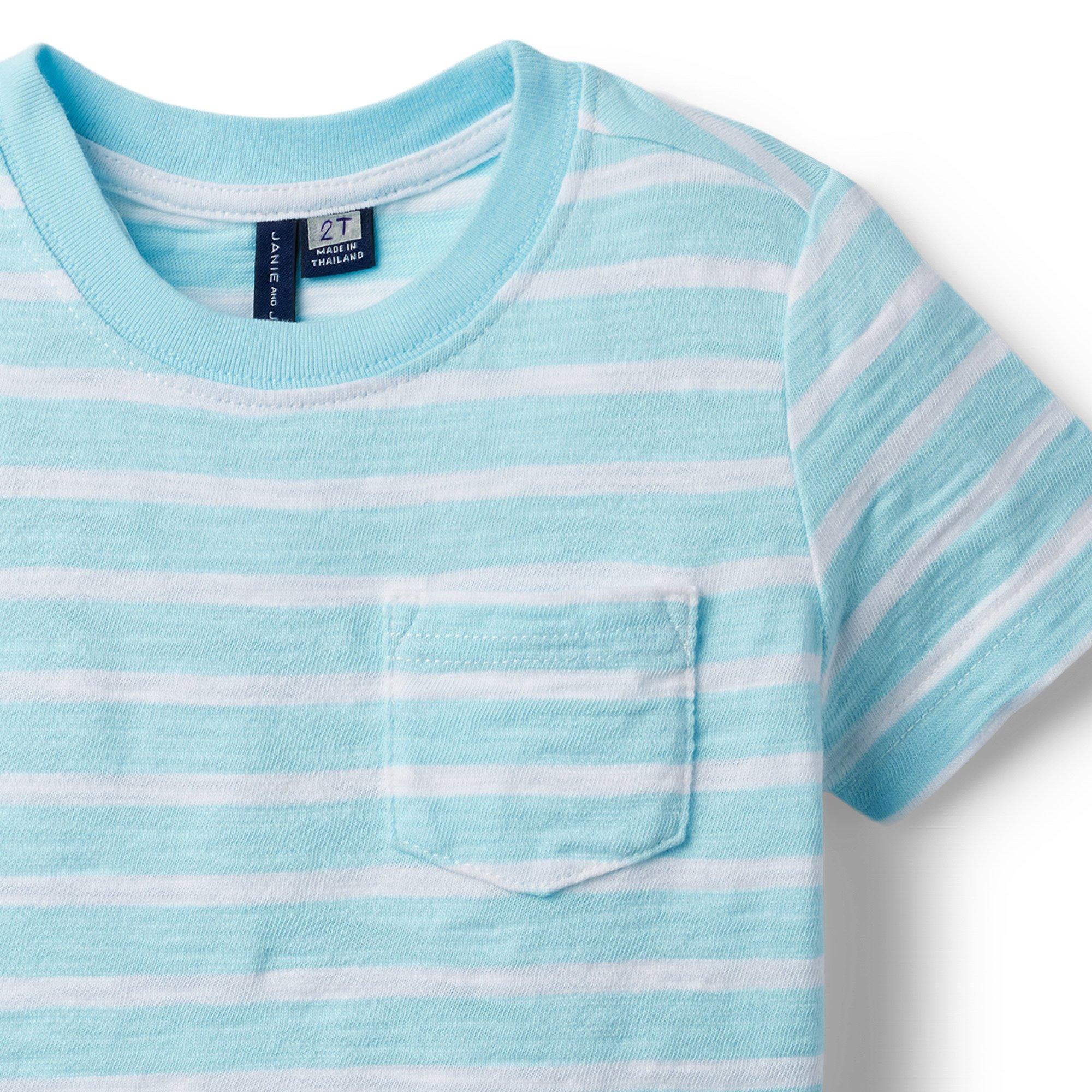 Striped Slub Pocket Tee image number 1