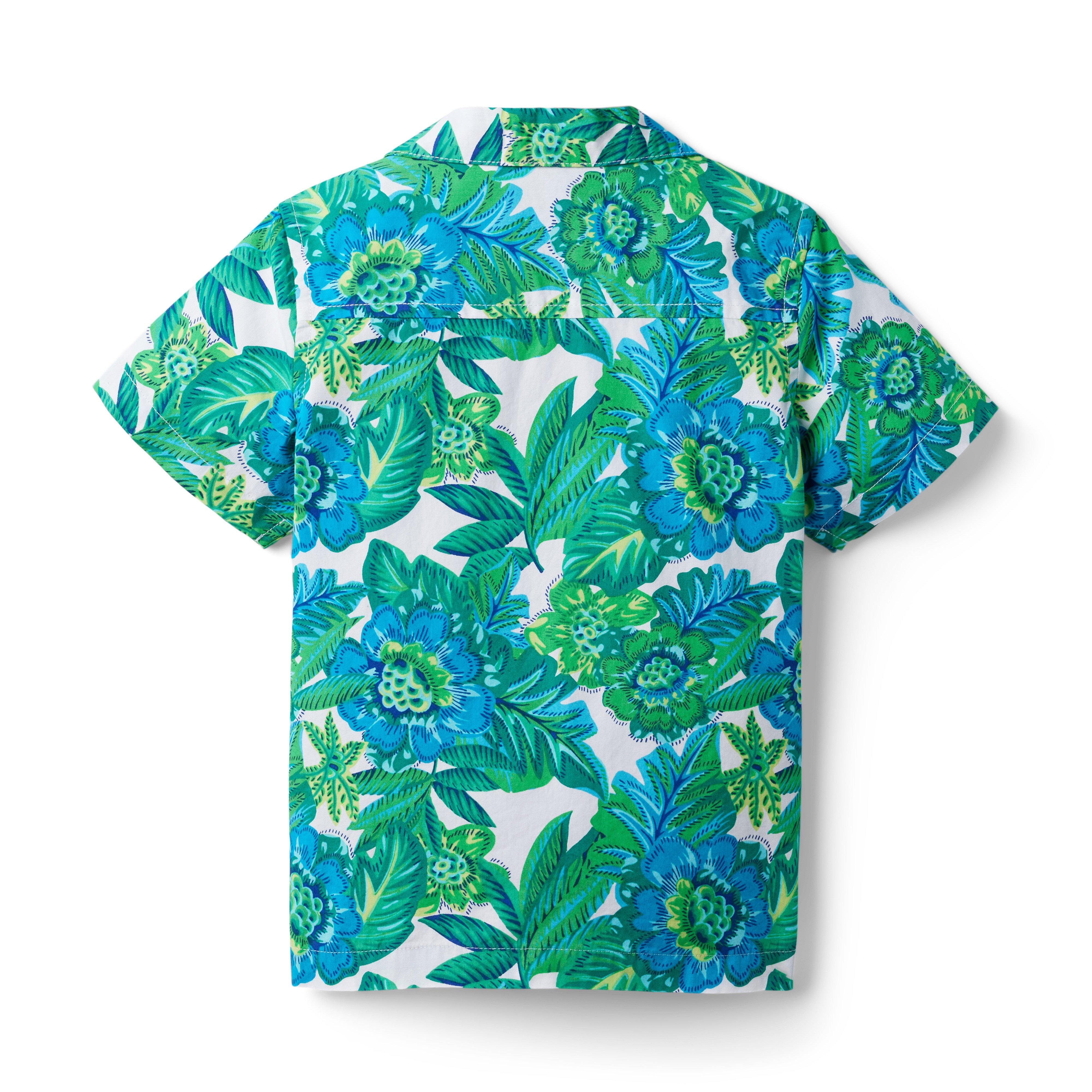 Tropical Floral Poplin Cabana Shirt image number 1
