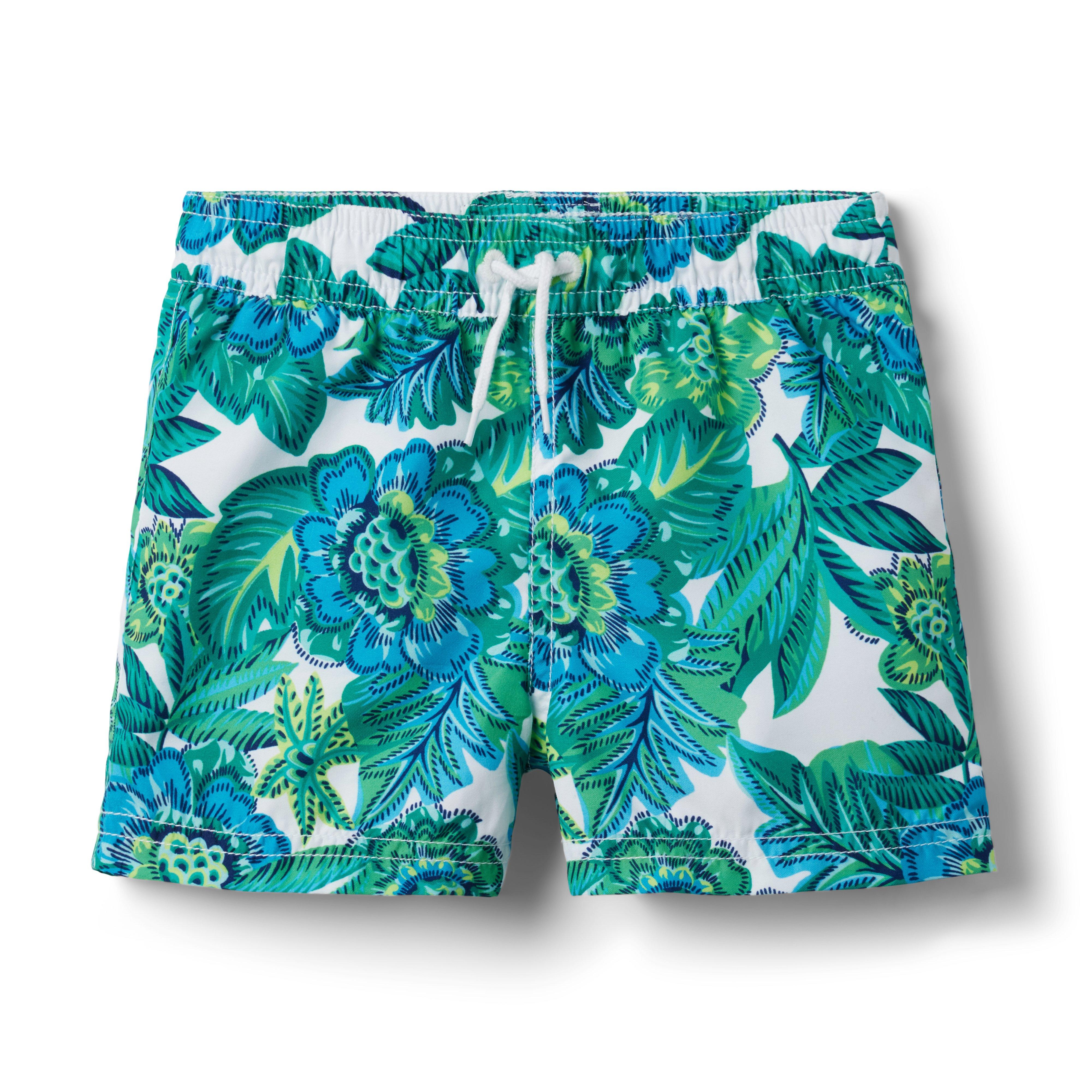 Tropical Floral Recycled Swim Trunk