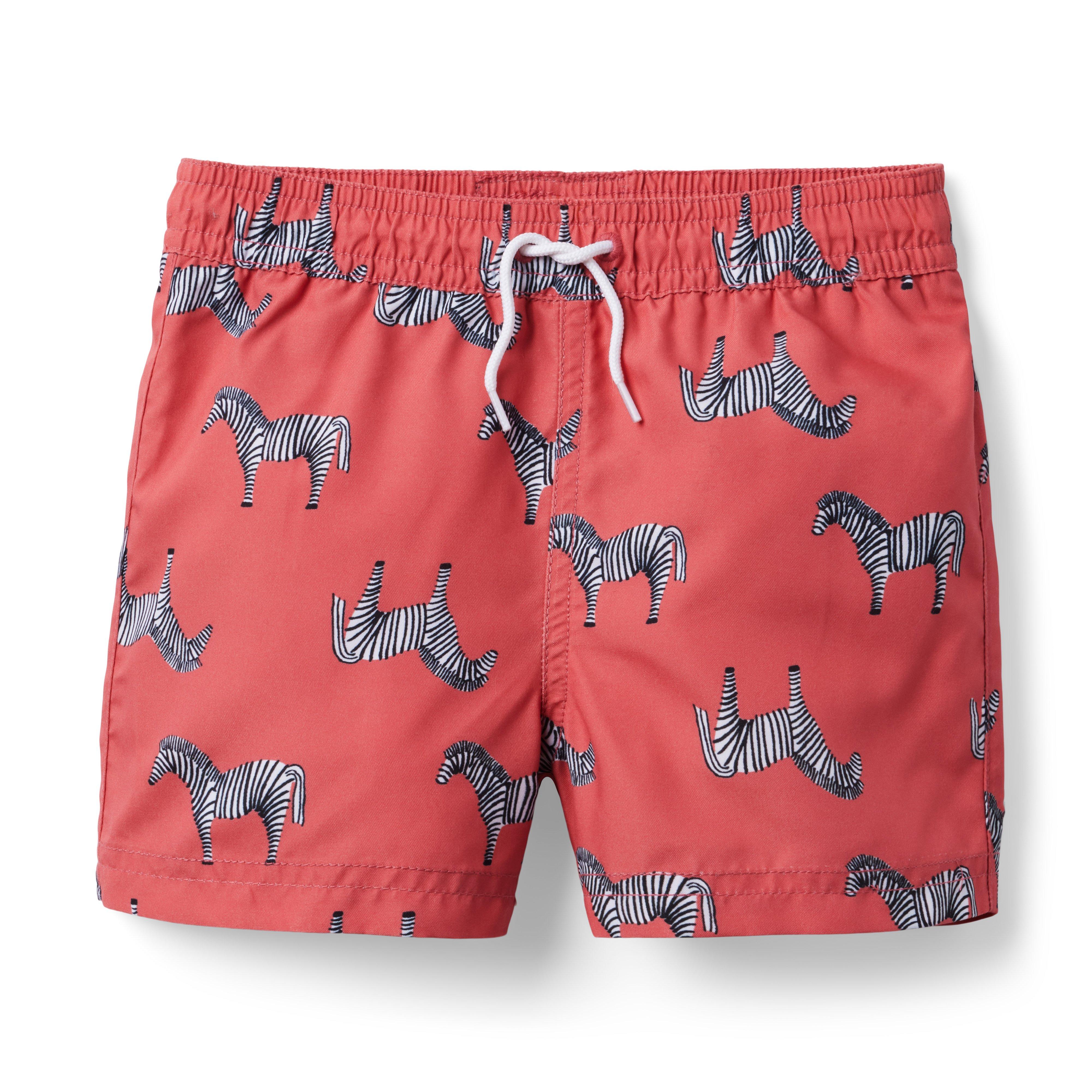 Zebra Recycled Swim Trunk image number 0
