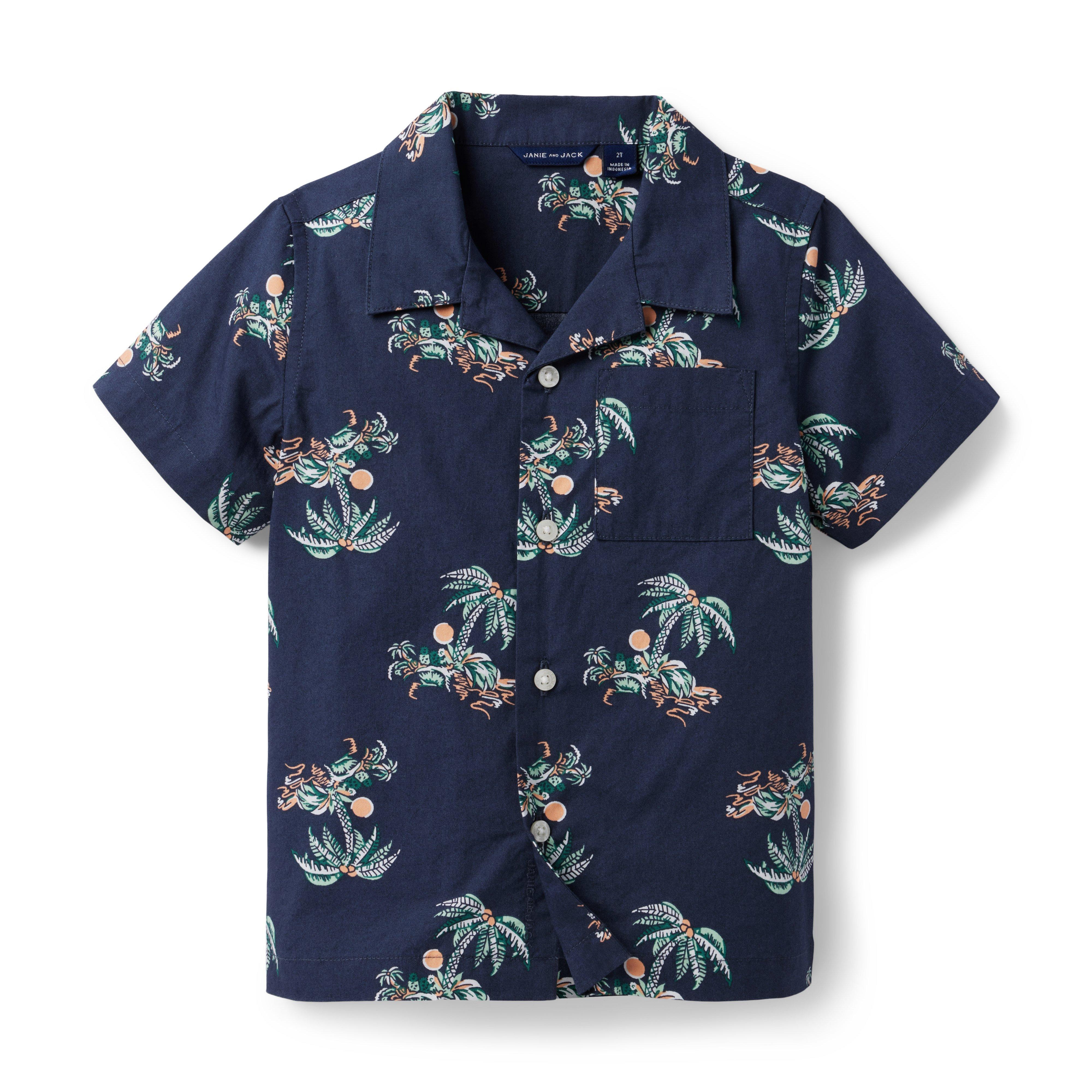 Island Palm Poplin Cabana Shirt image number 0