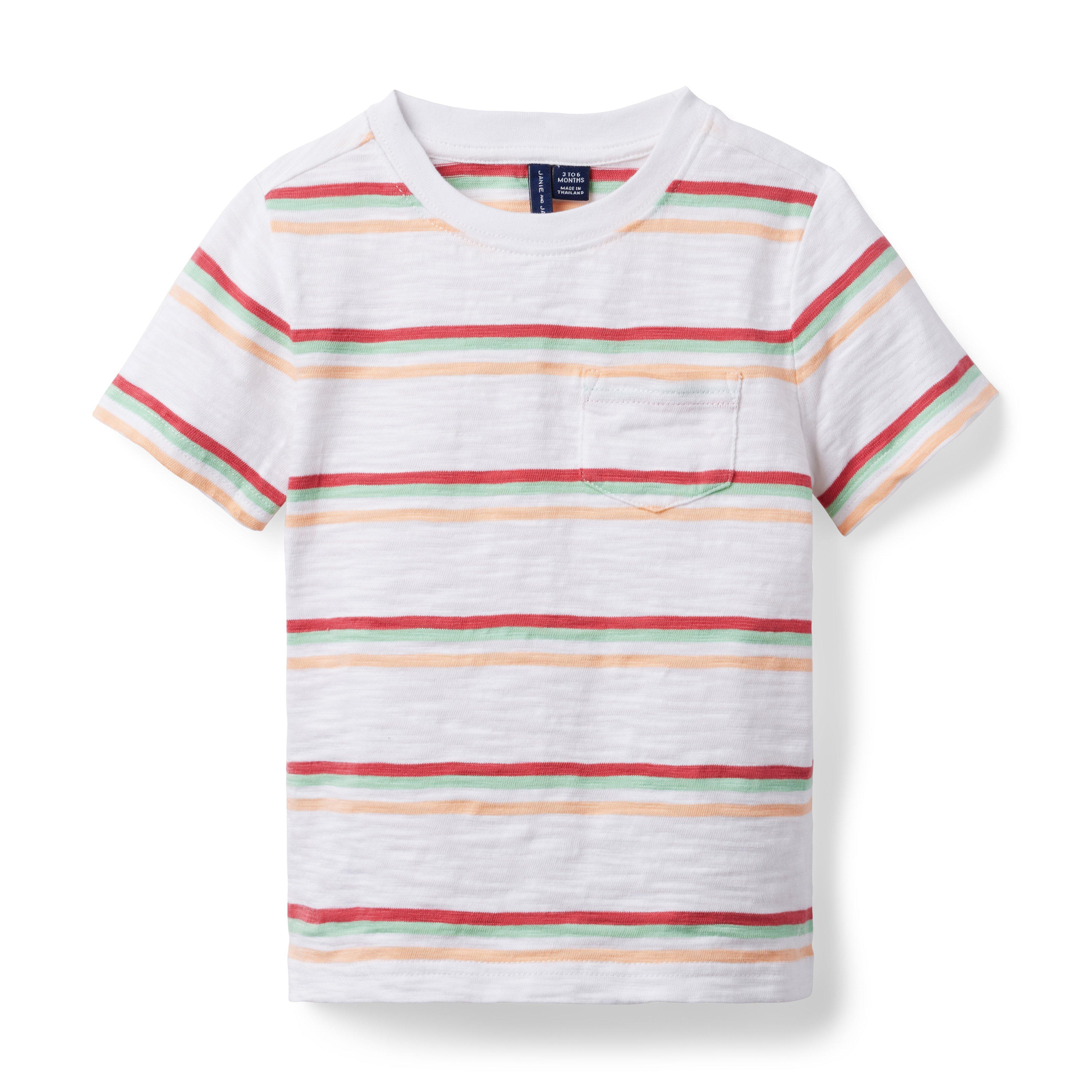 Striped Slub Pocket Tee