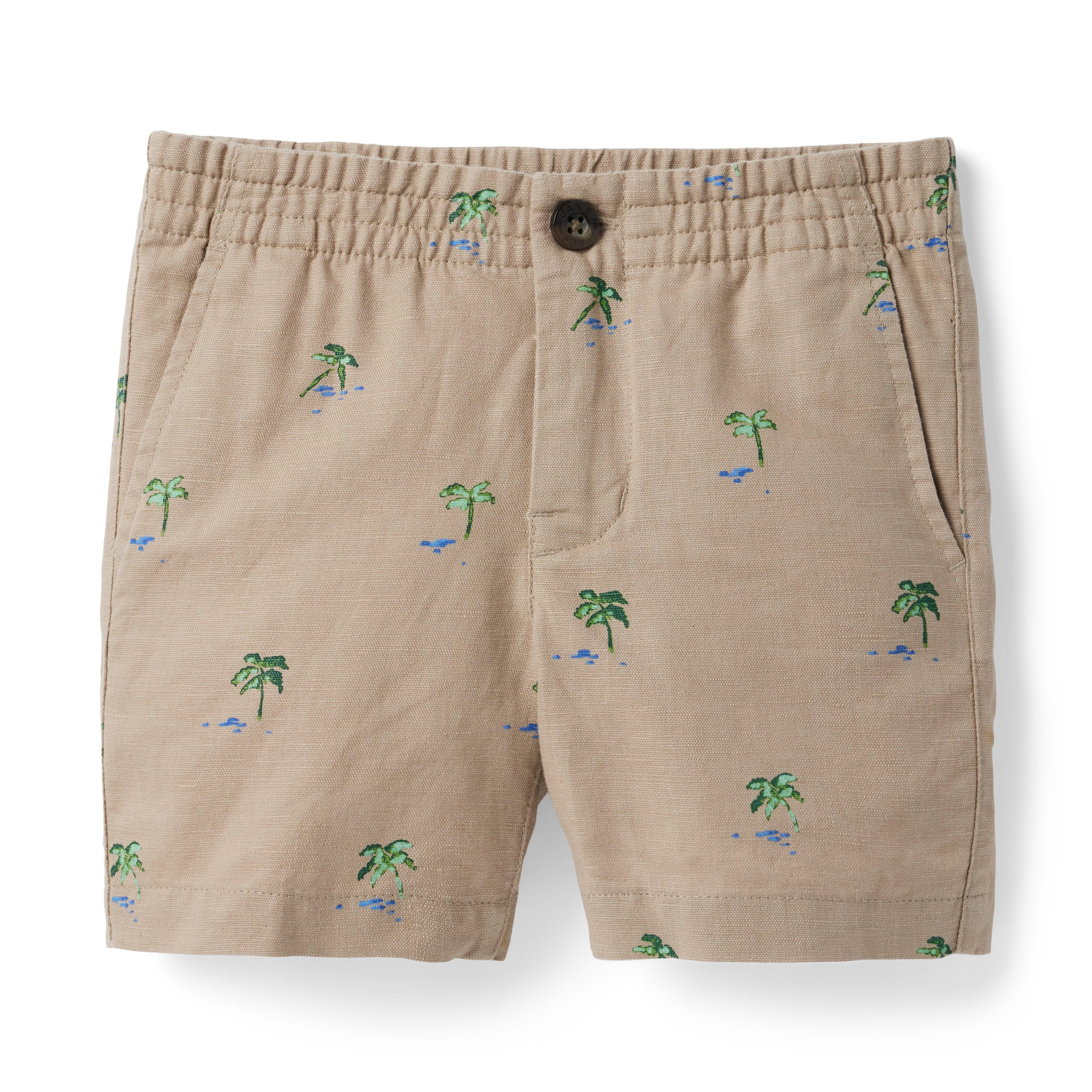 Palm Tree Linen Short image number 0