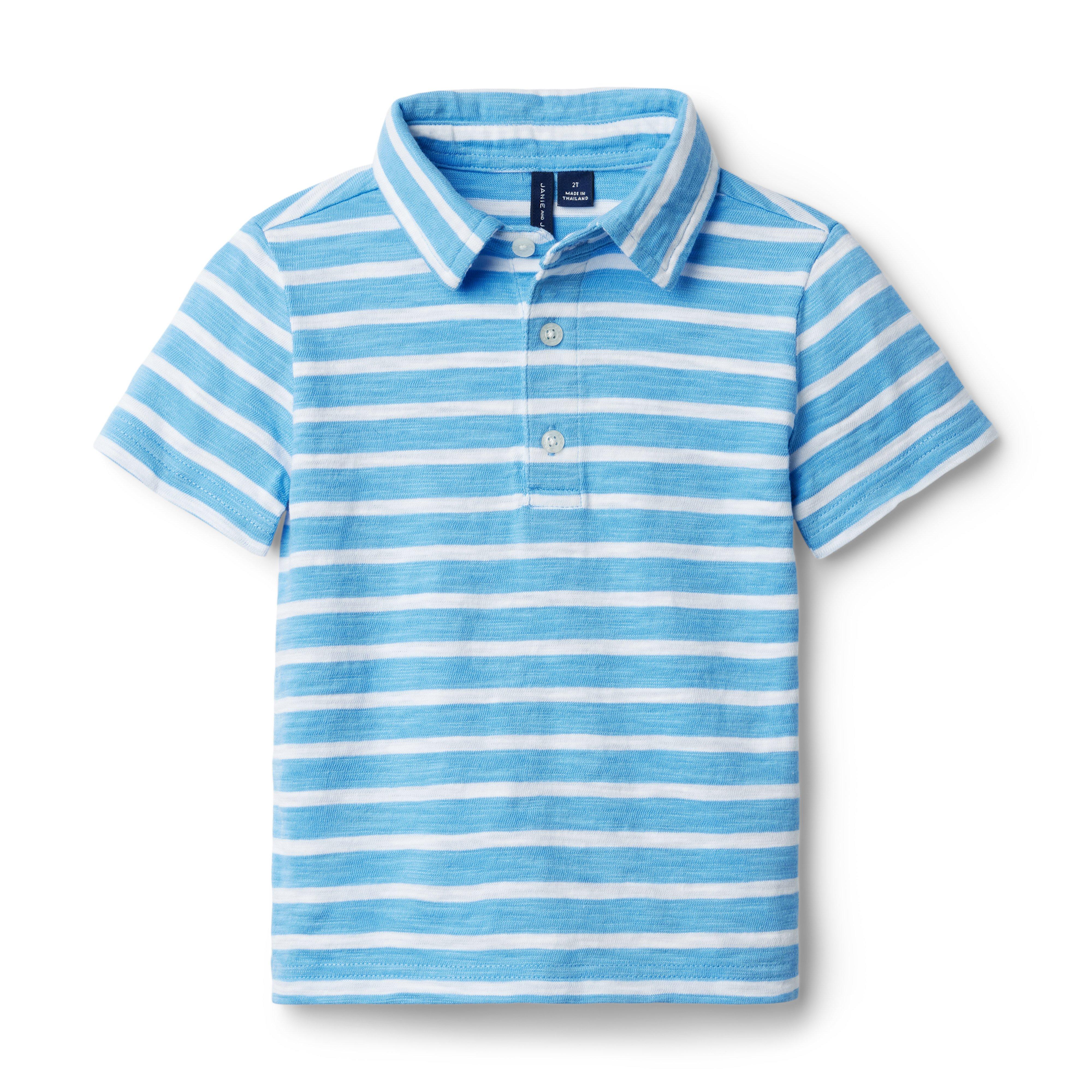 Striped Slub Polo image number 0