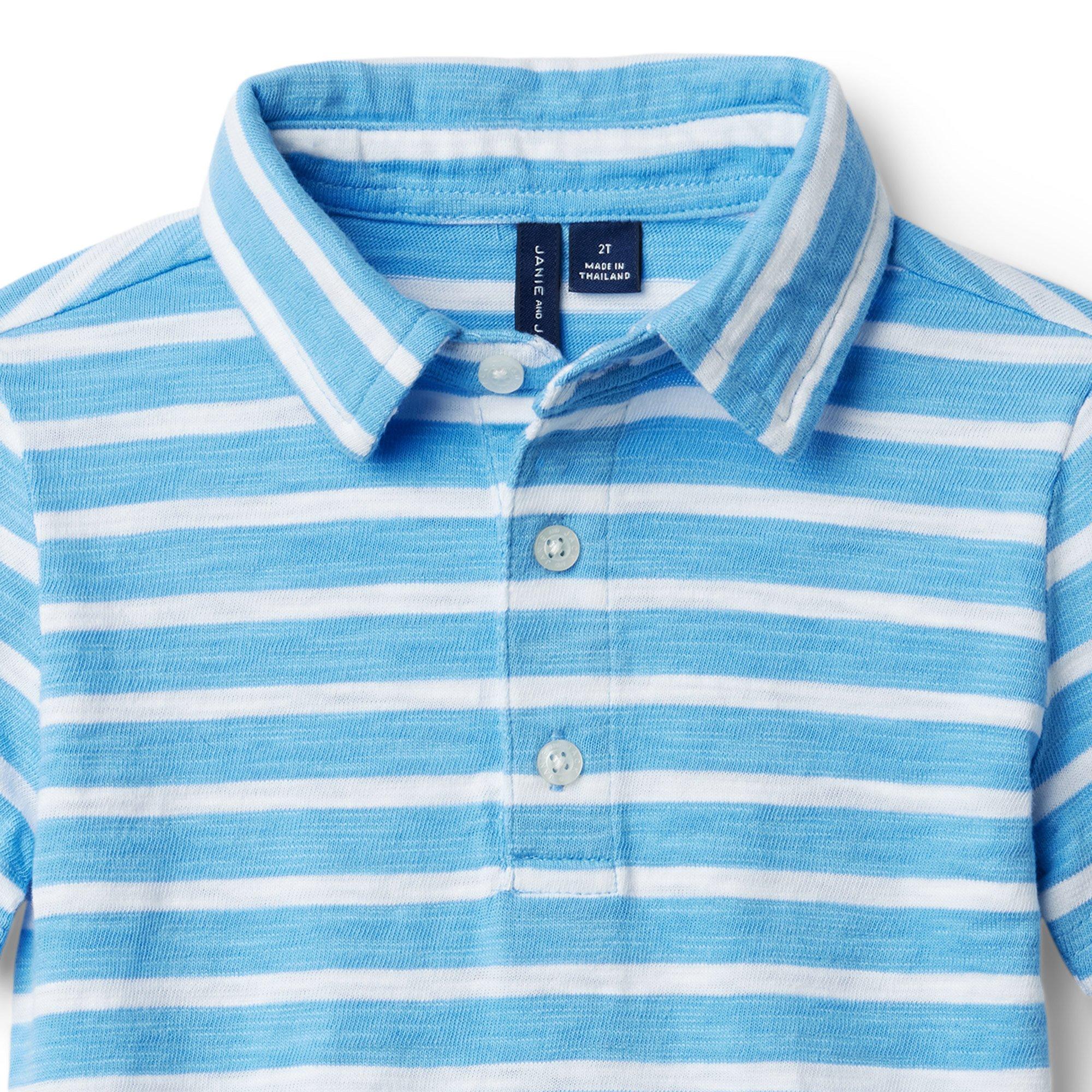 Striped Slub Polo image number 1