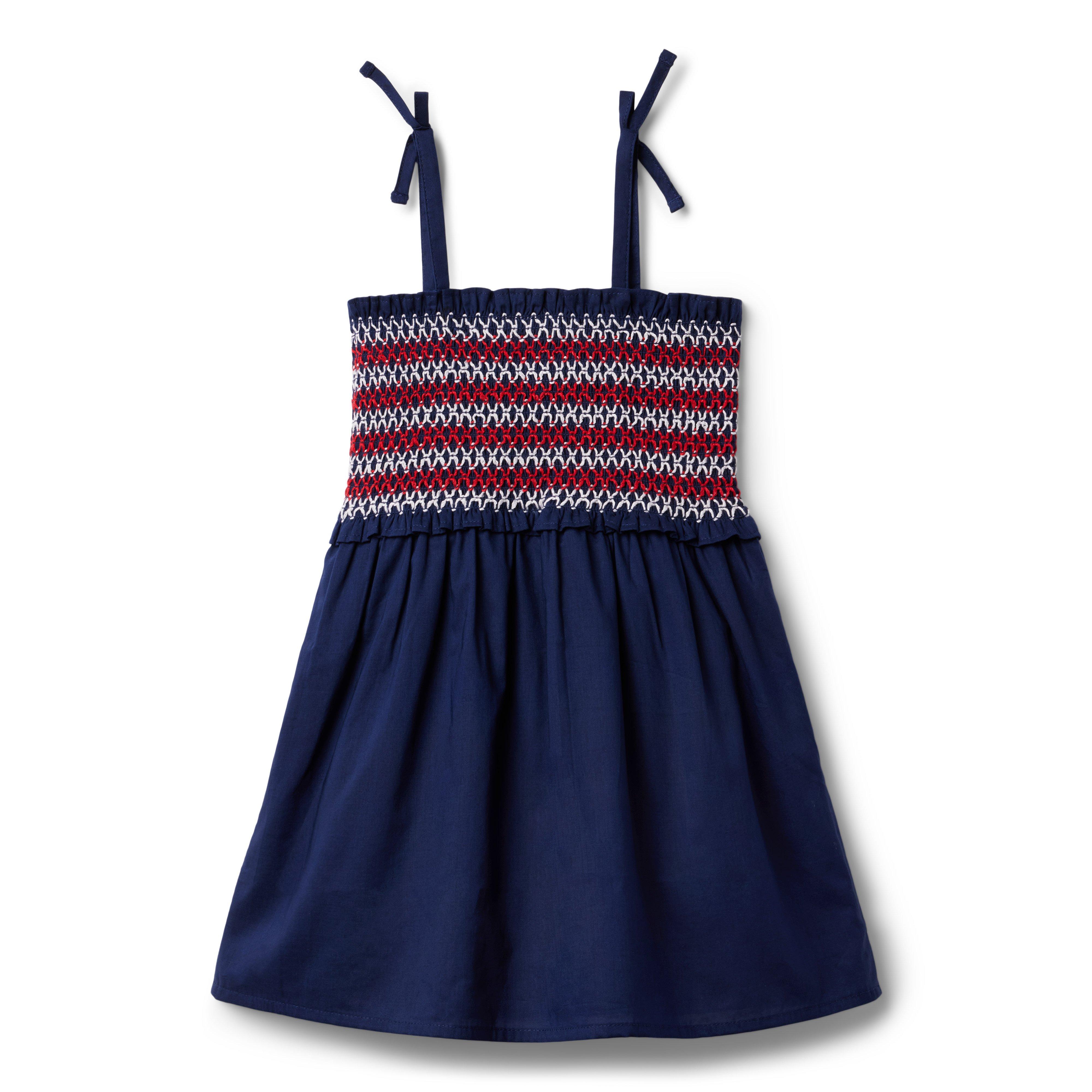 Striped Smocked Dress image number 1