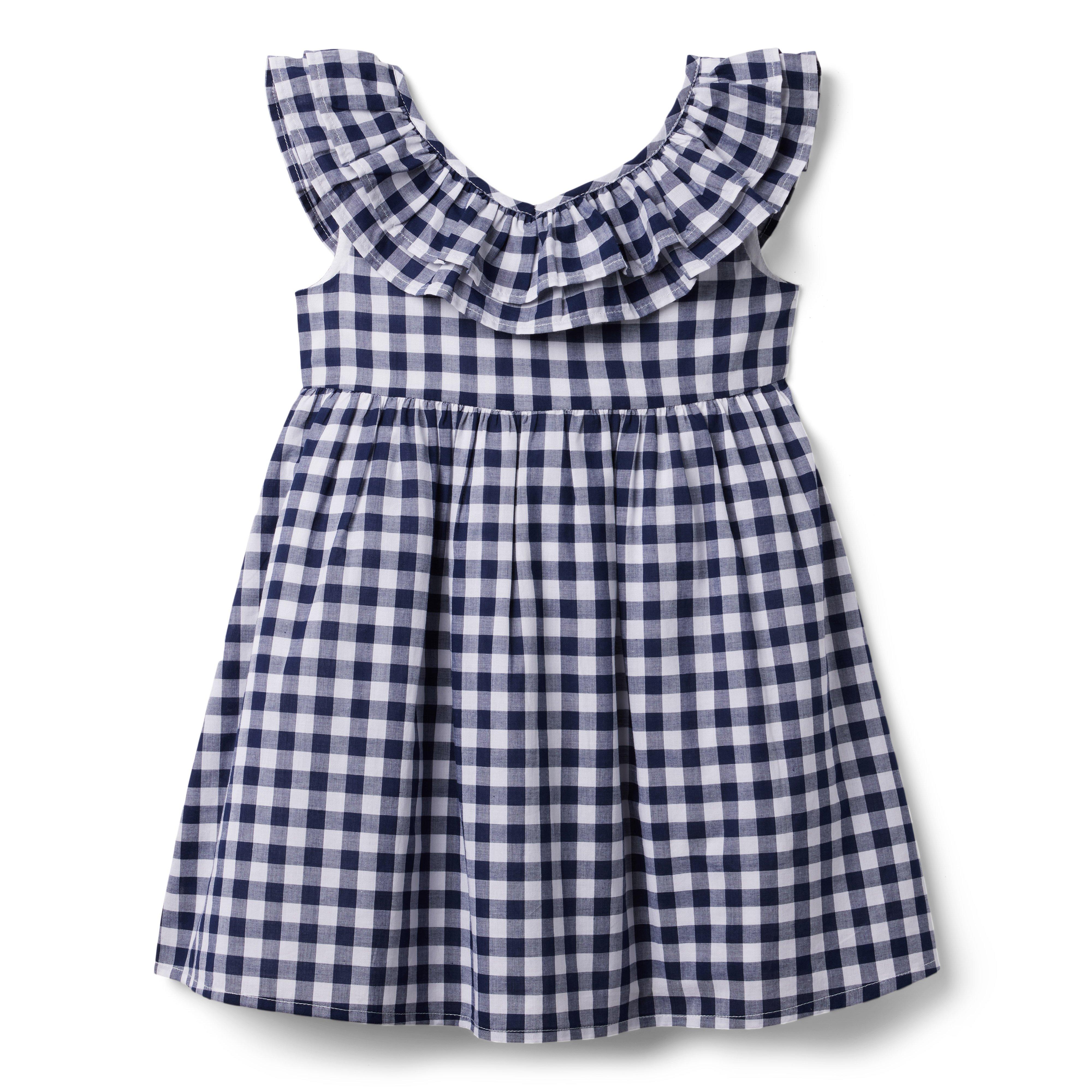 Gingham Double Ruffle Dress image number 0