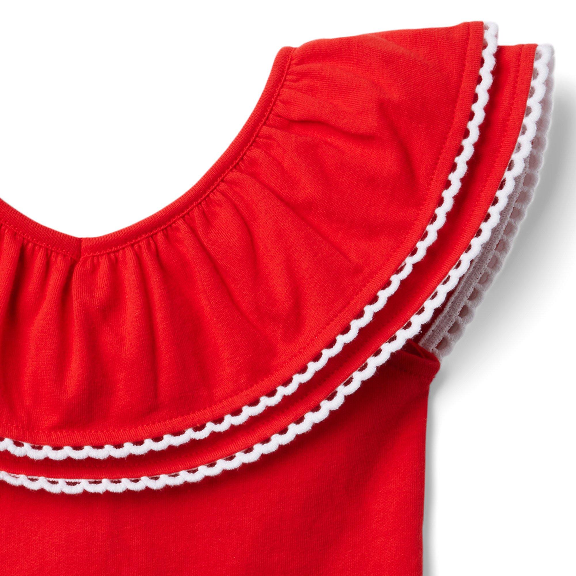 Ruffle Collar Jersey Top image number 2