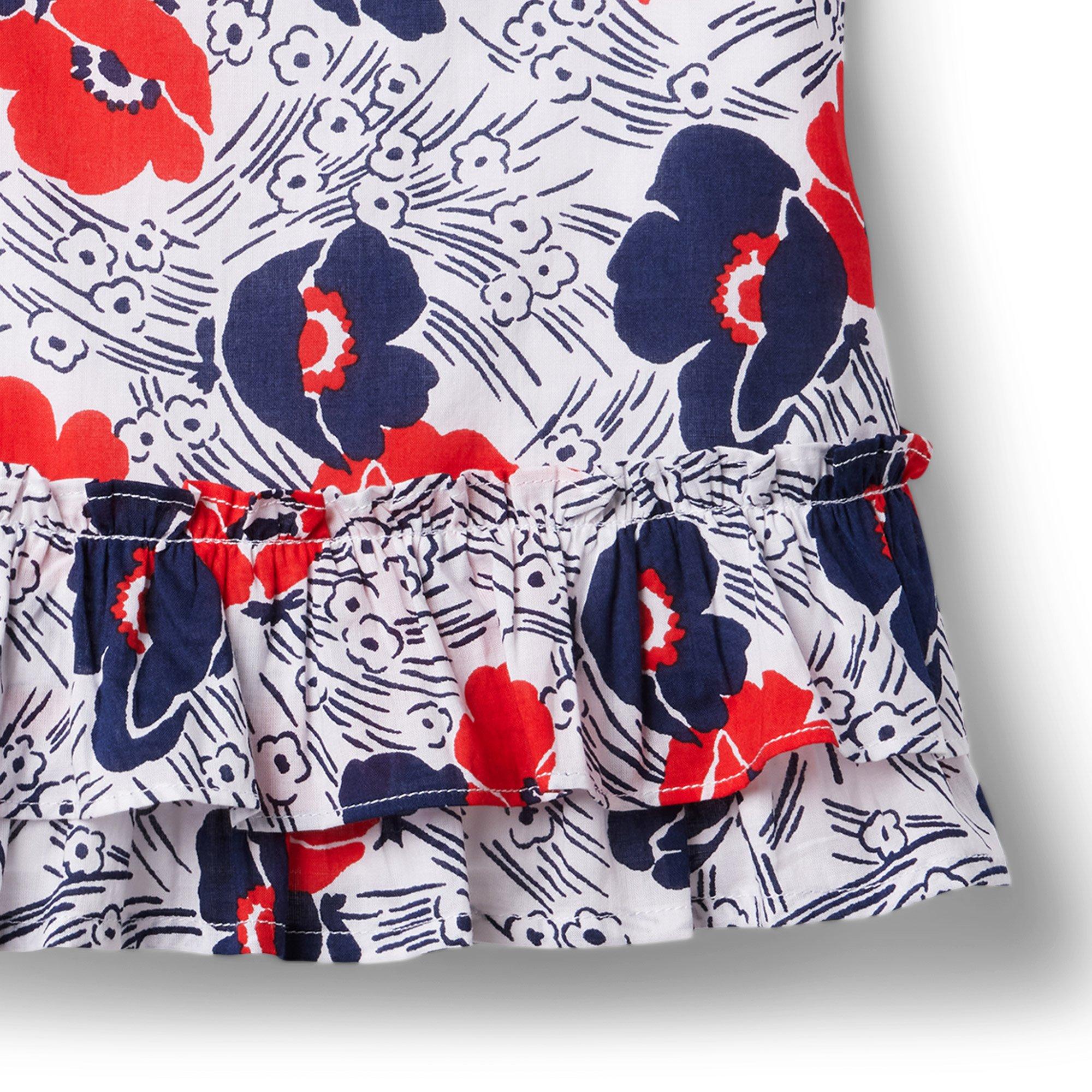Floral Ruffle Hem Top image number 2
