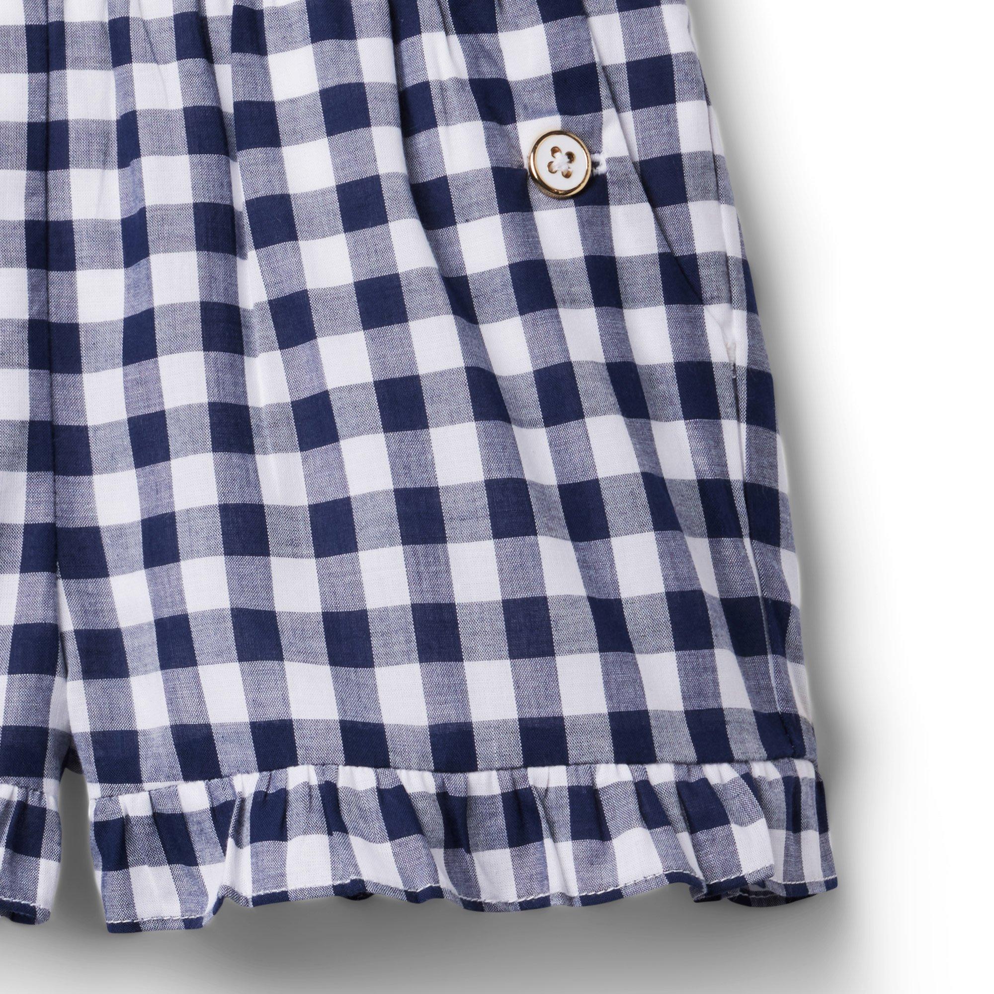 Gingham Ruffle Hem Short image number 3