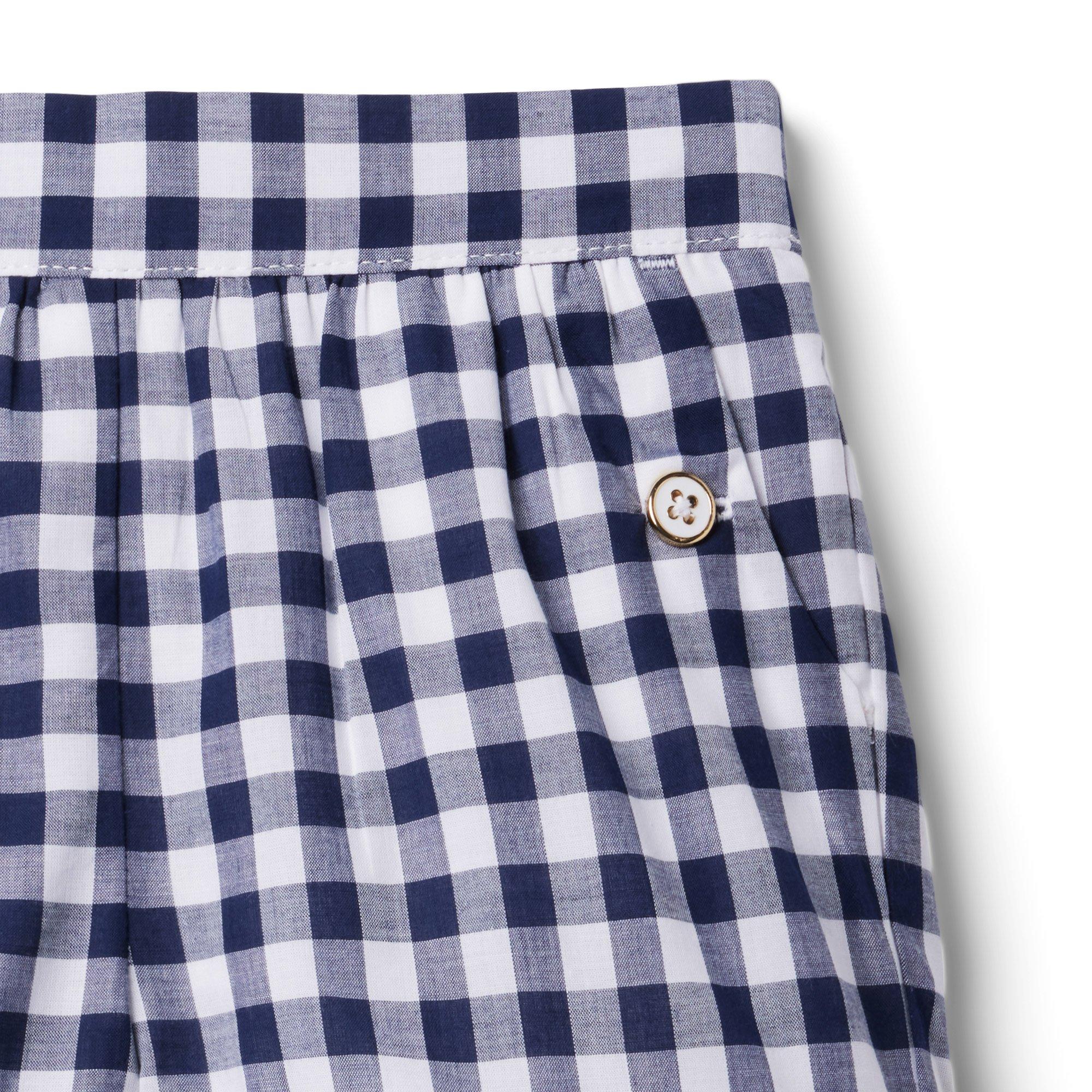 Gingham Ruffle Hem Short image number 4