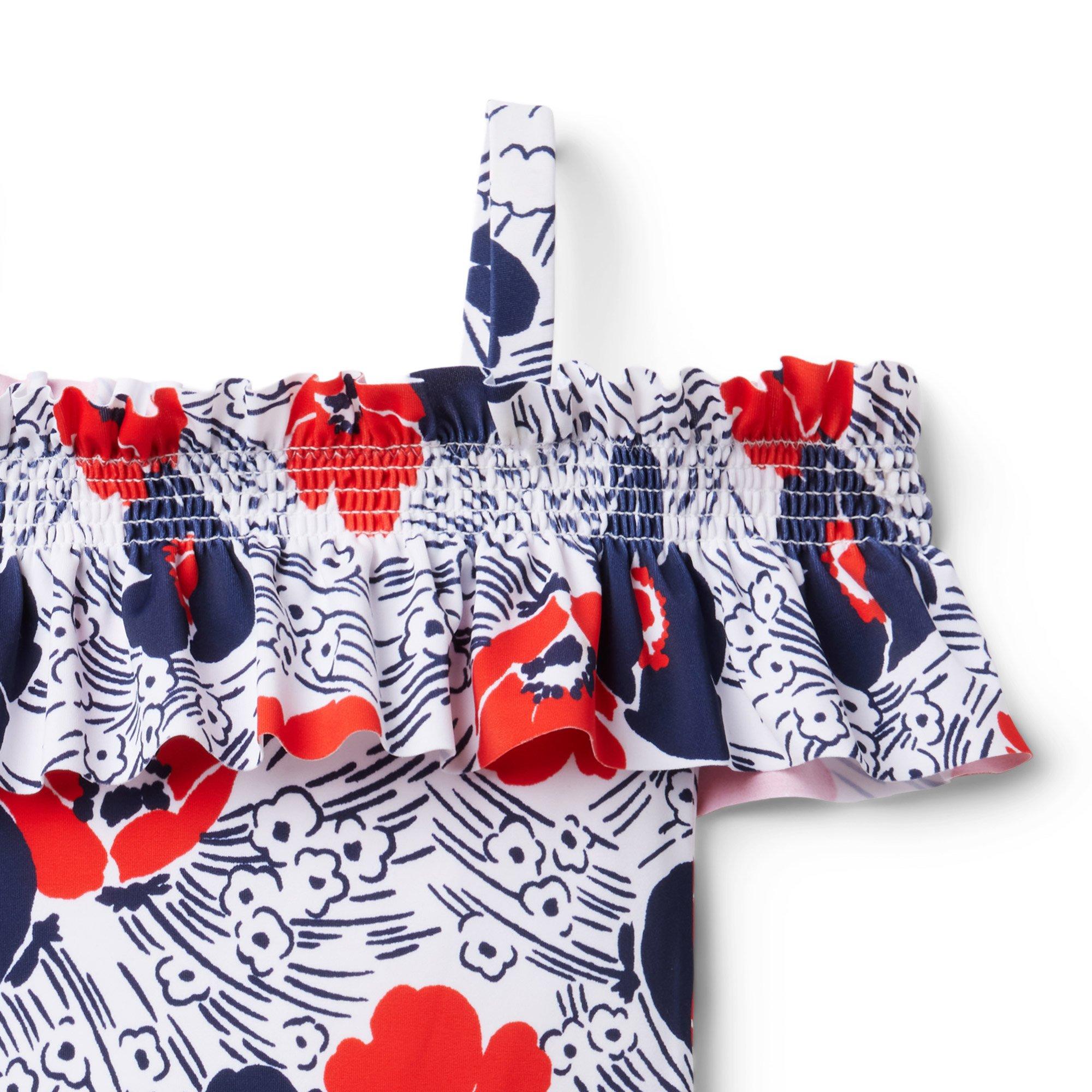 Floral Cold Shoulder Swimsuit image number 2