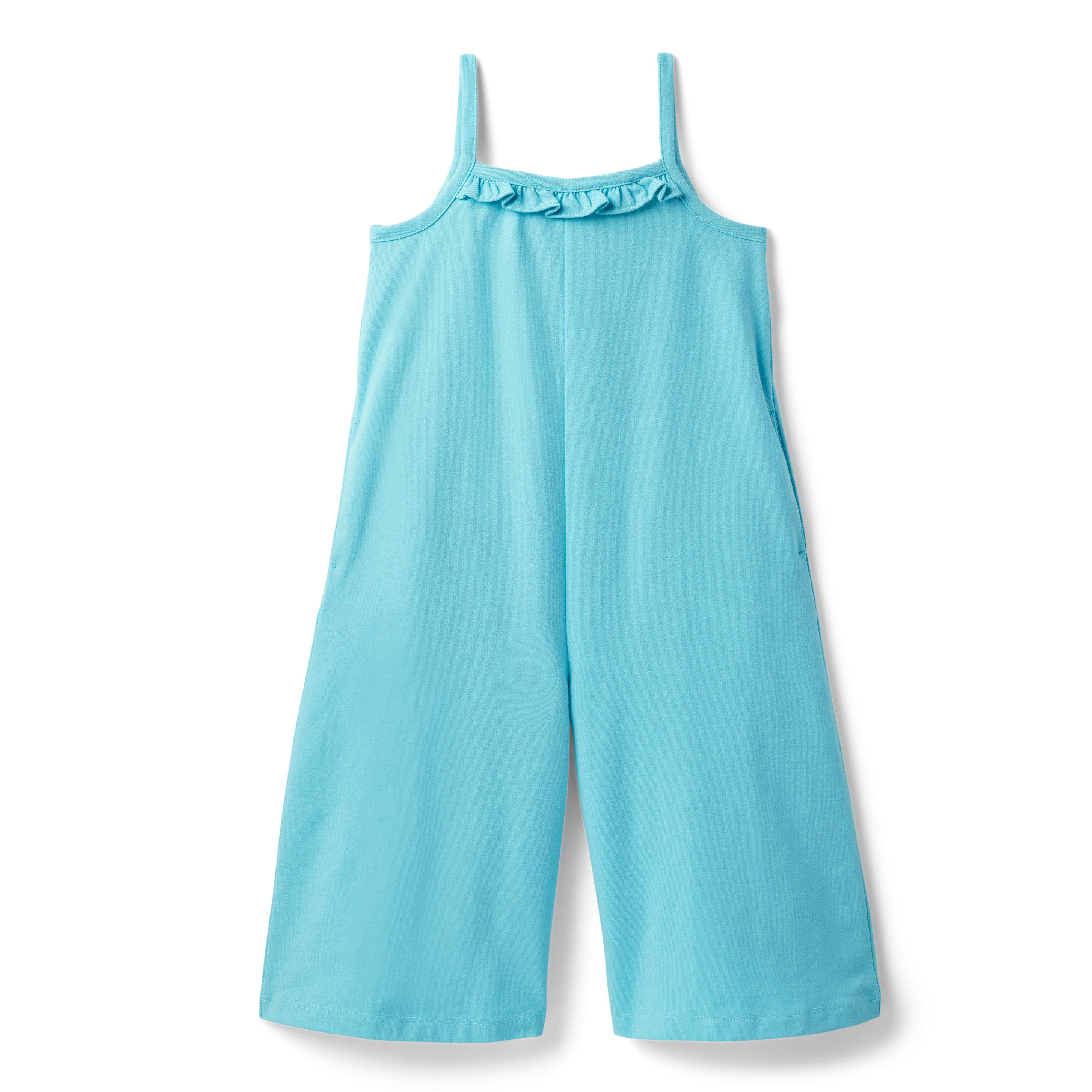 Ruffle Trim Wide Leg Jumpsuit image number 0