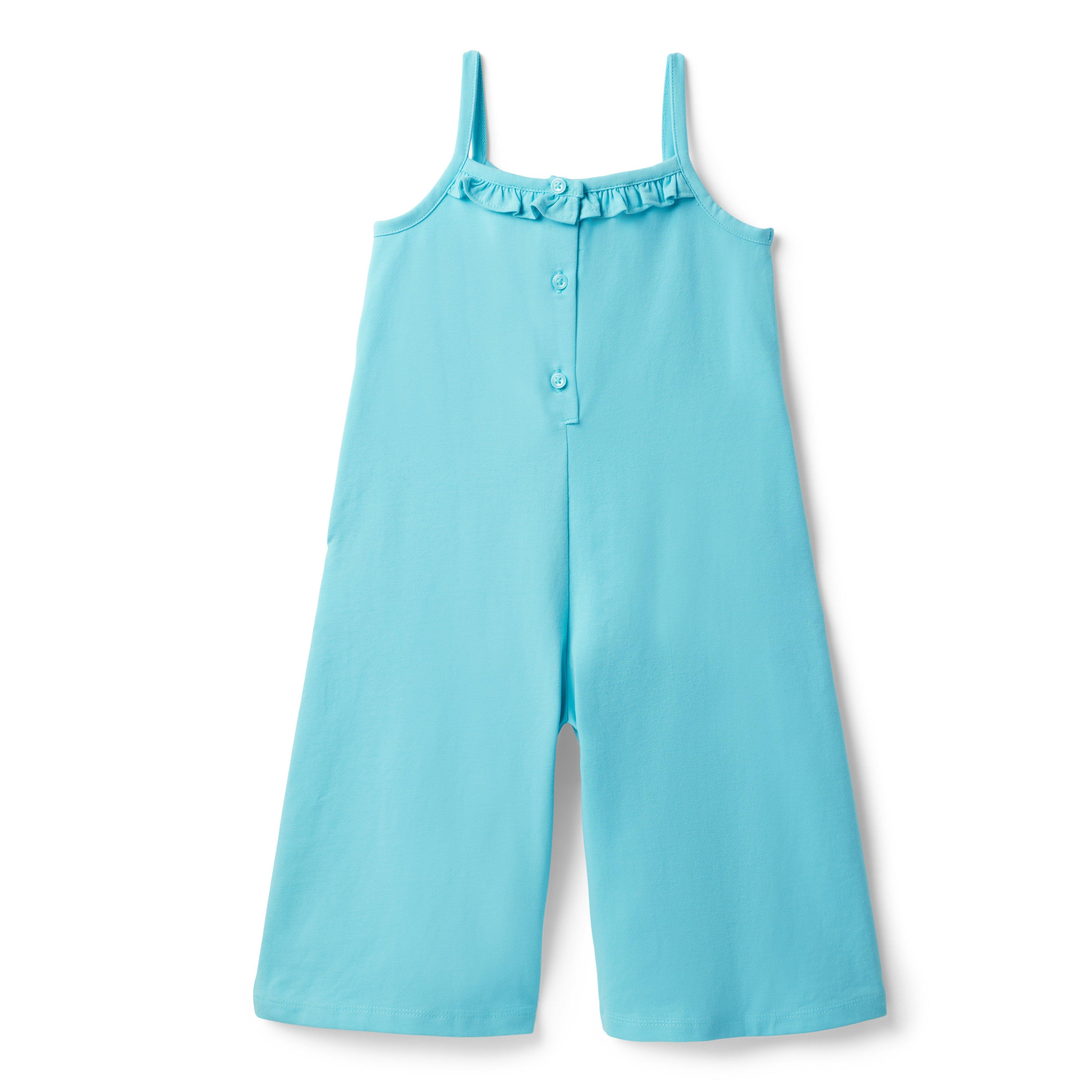 Ruffle Trim Wide Leg Jumpsuit image number 1