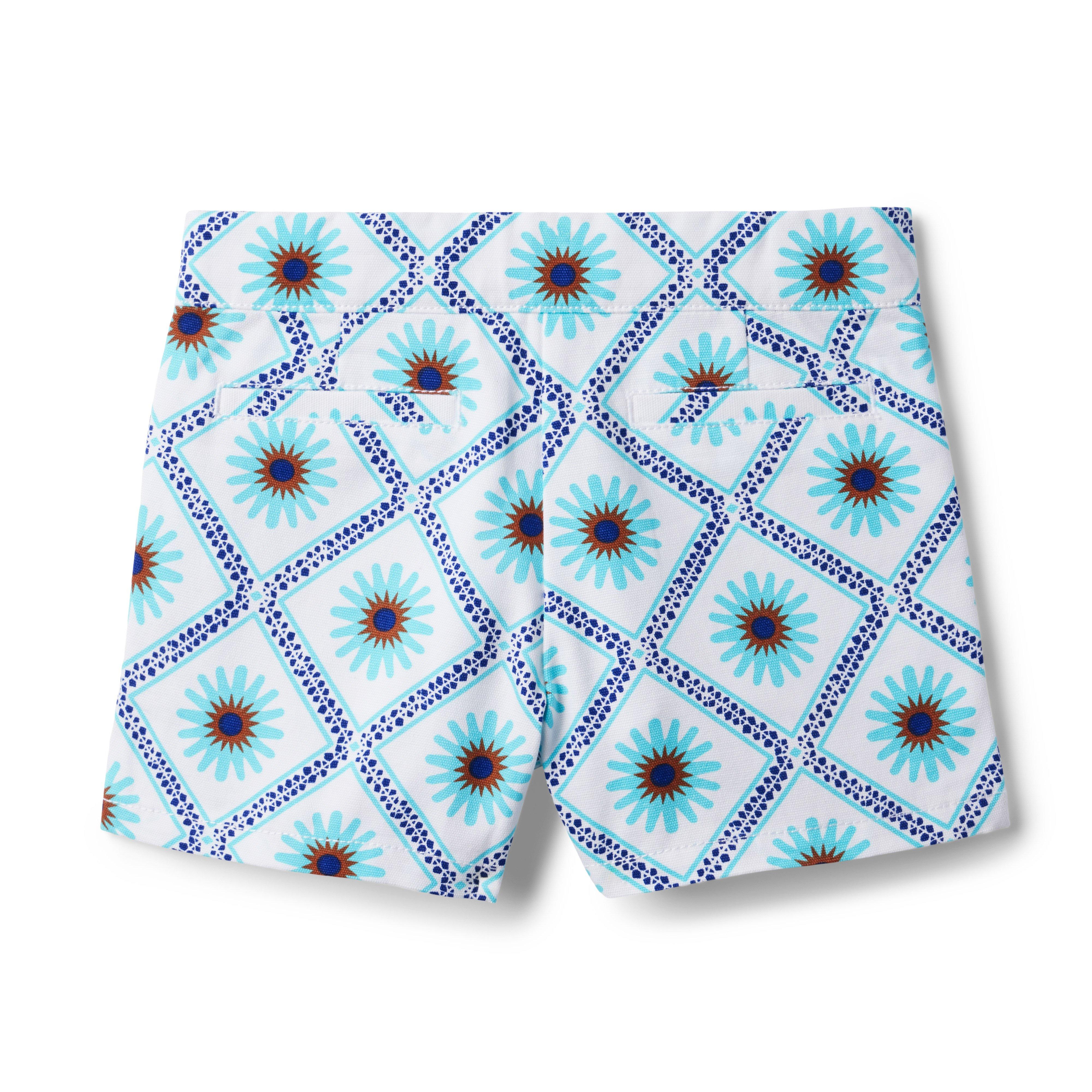 Tile Print Canvas Short image number 1