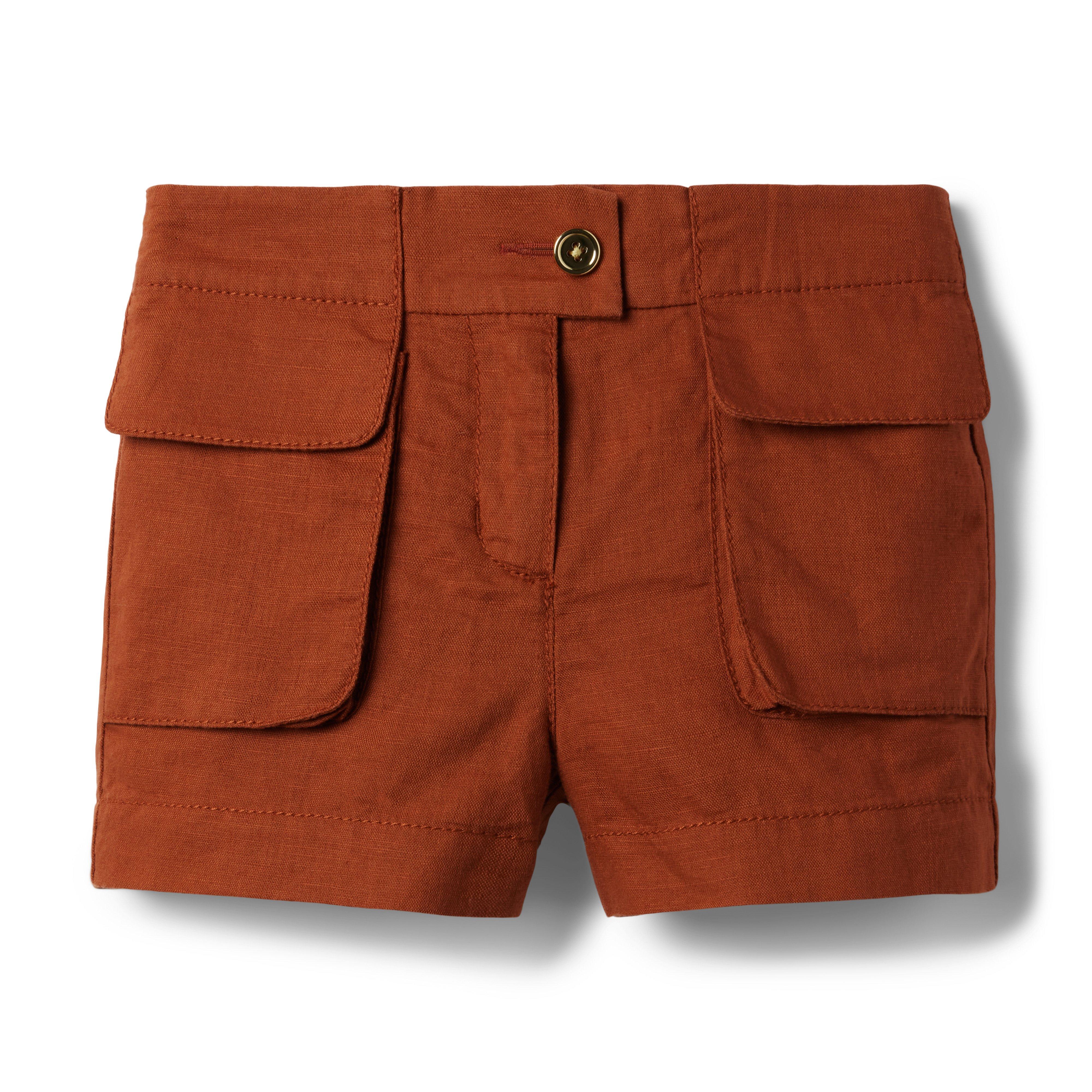Linen Cargo Pocket Short