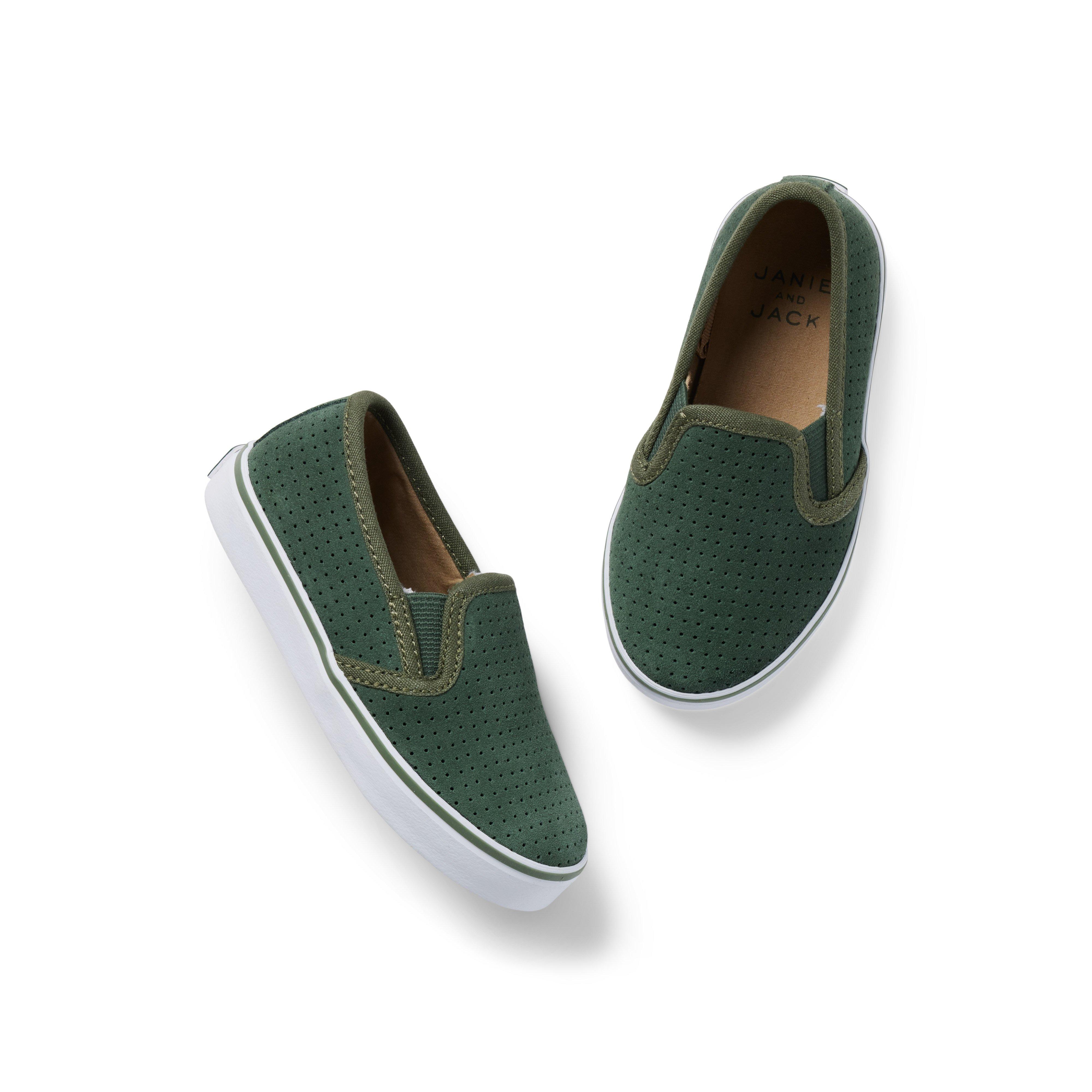 Perforated Suede Slip-On Sneaker image number 0