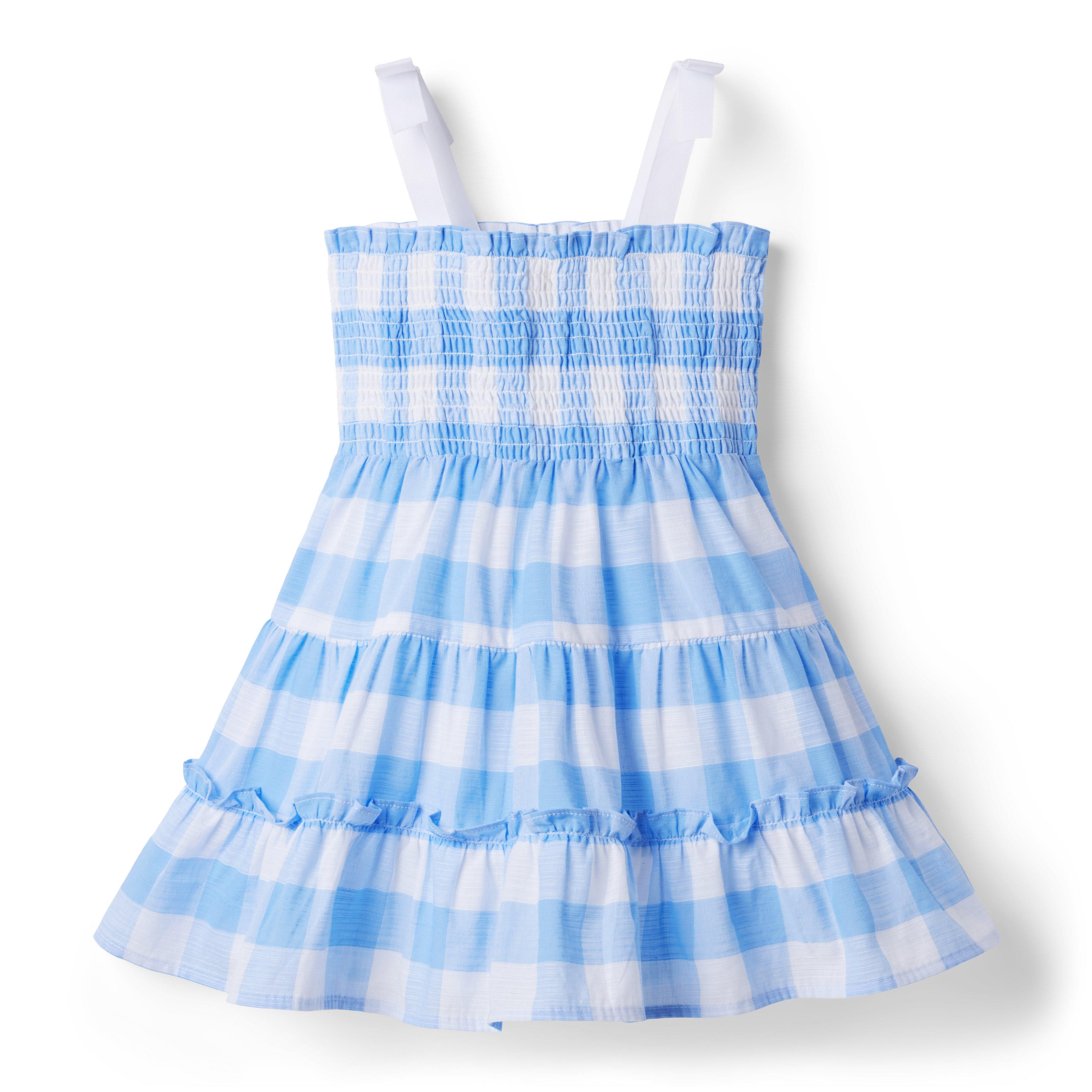 Gingham Smocked Sundress image number 1